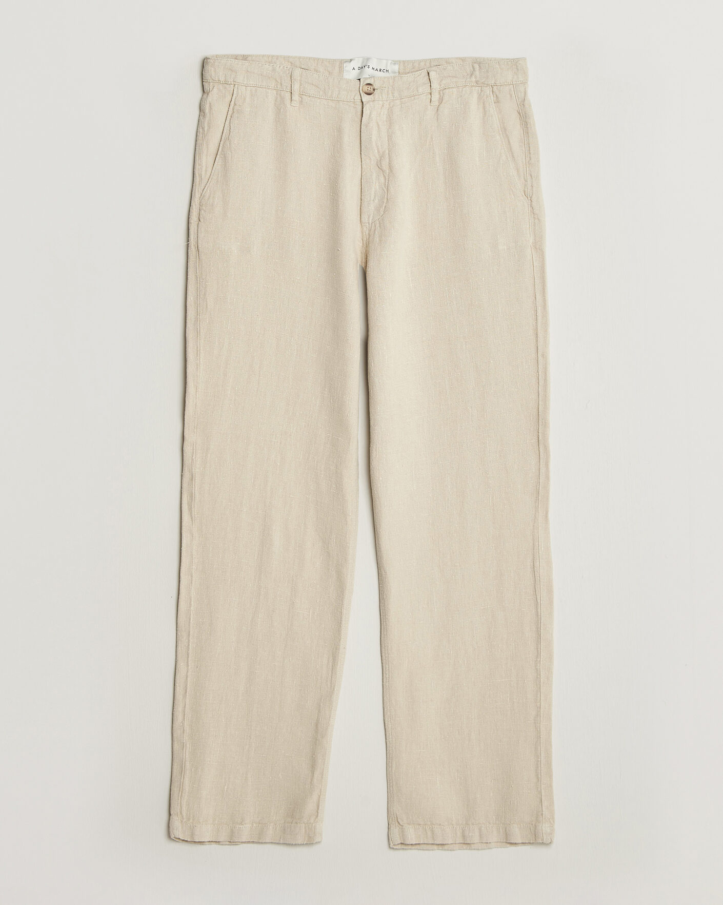 Homme | Pantalons | A Day's March | Redwood Linen Trousers Oyster