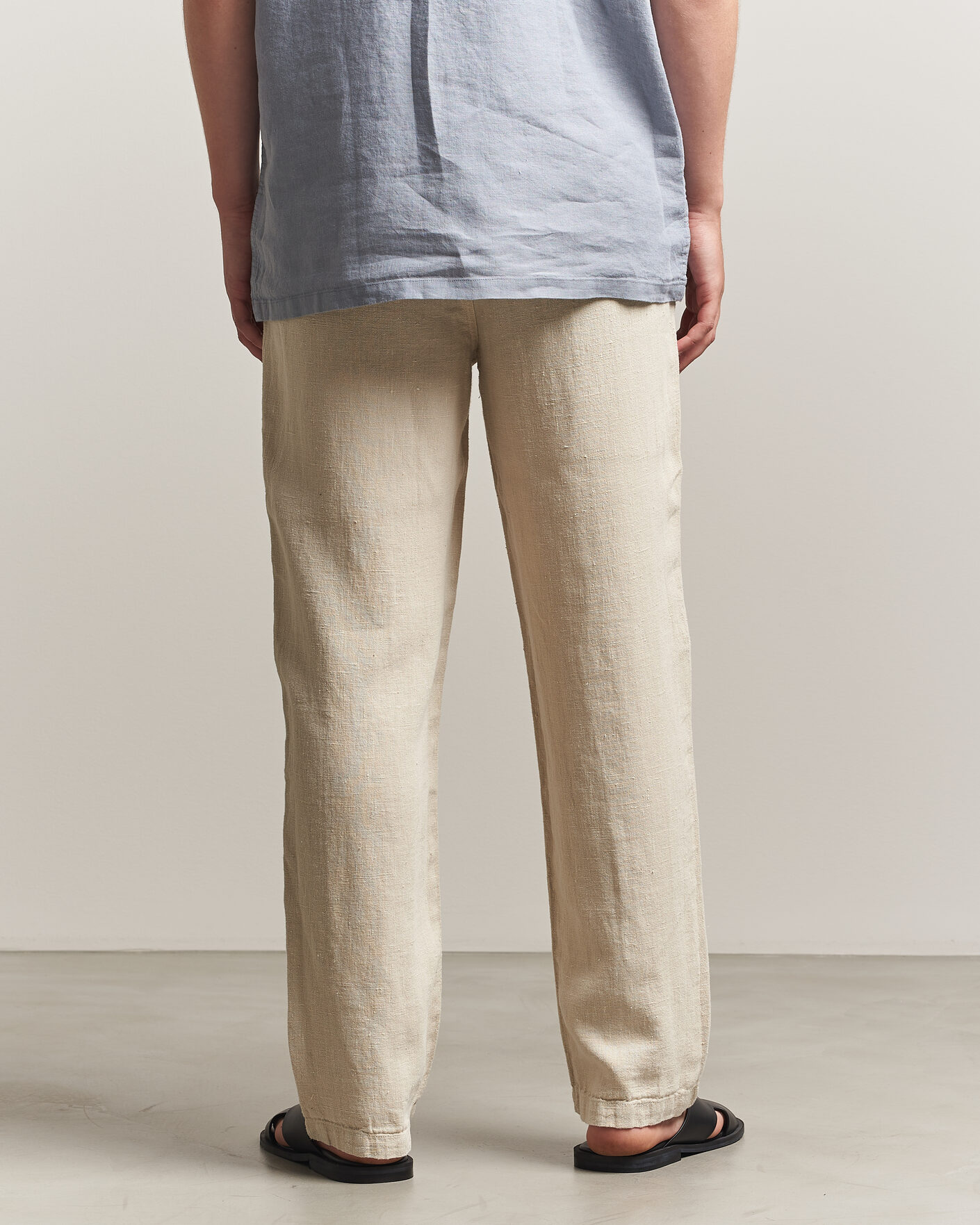 Homme | Pantalons | A Day's March | Redwood Linen Trousers Oyster