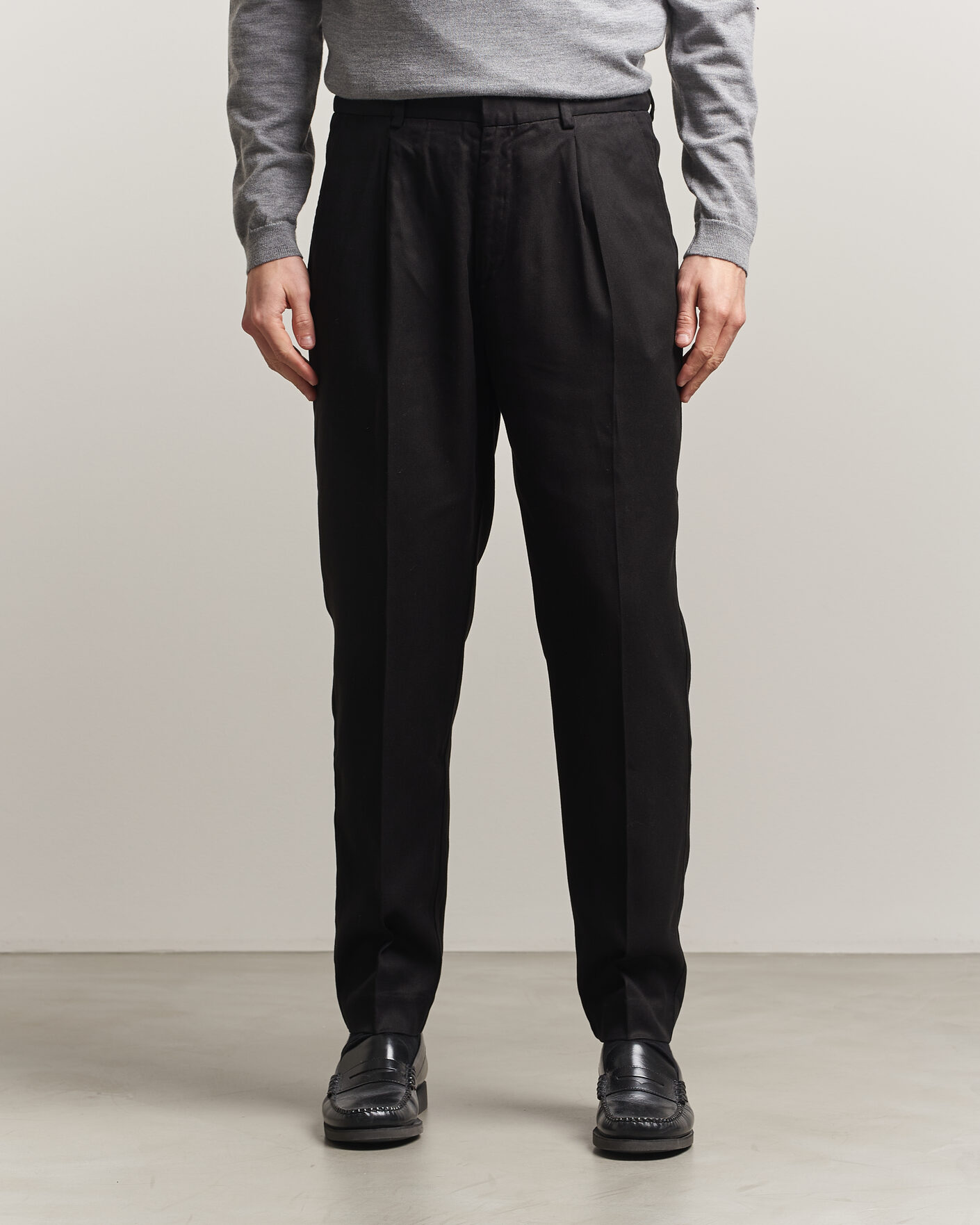 Homme | Pantalons | A Day's March | Smart Lyocell Trousers Black