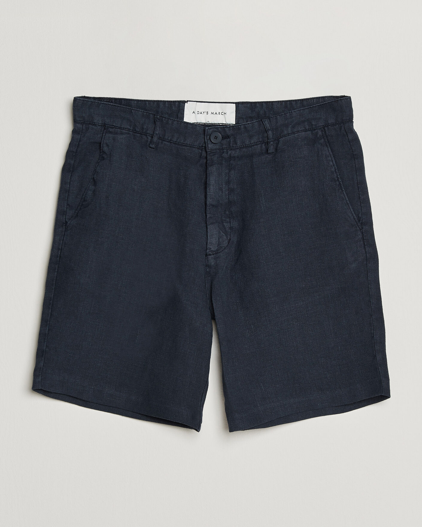 Homme | Shorts | A Day's March | Luny Linen Shorts Navy