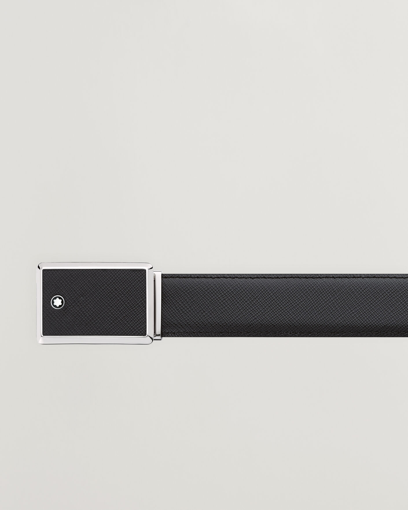 Homme | Ceintures | Montblanc | Marquetry Plate 30mm Leather Belt Black