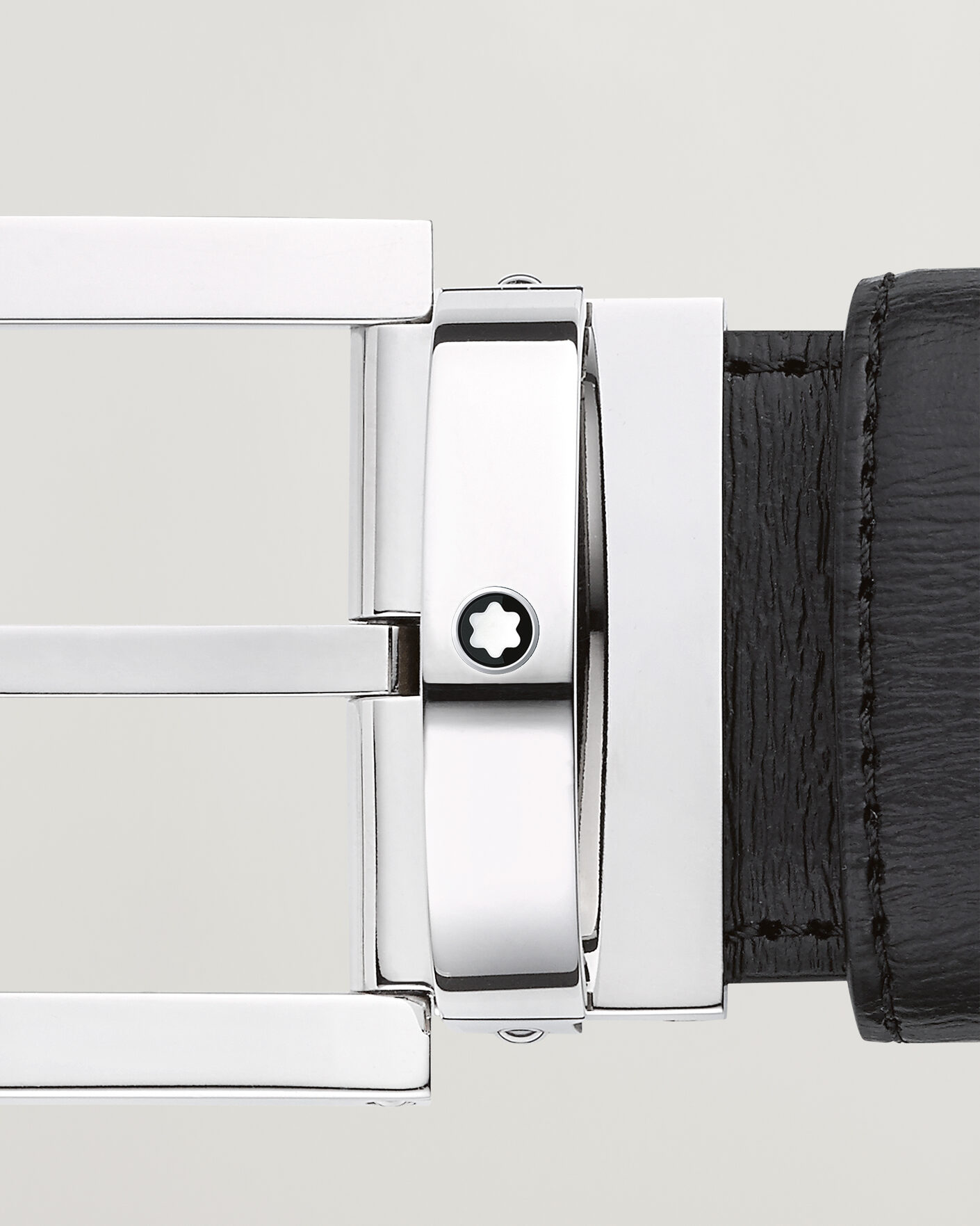 Homme | Ceintures | Montblanc | Rectangular 35mm Leather Belt Black