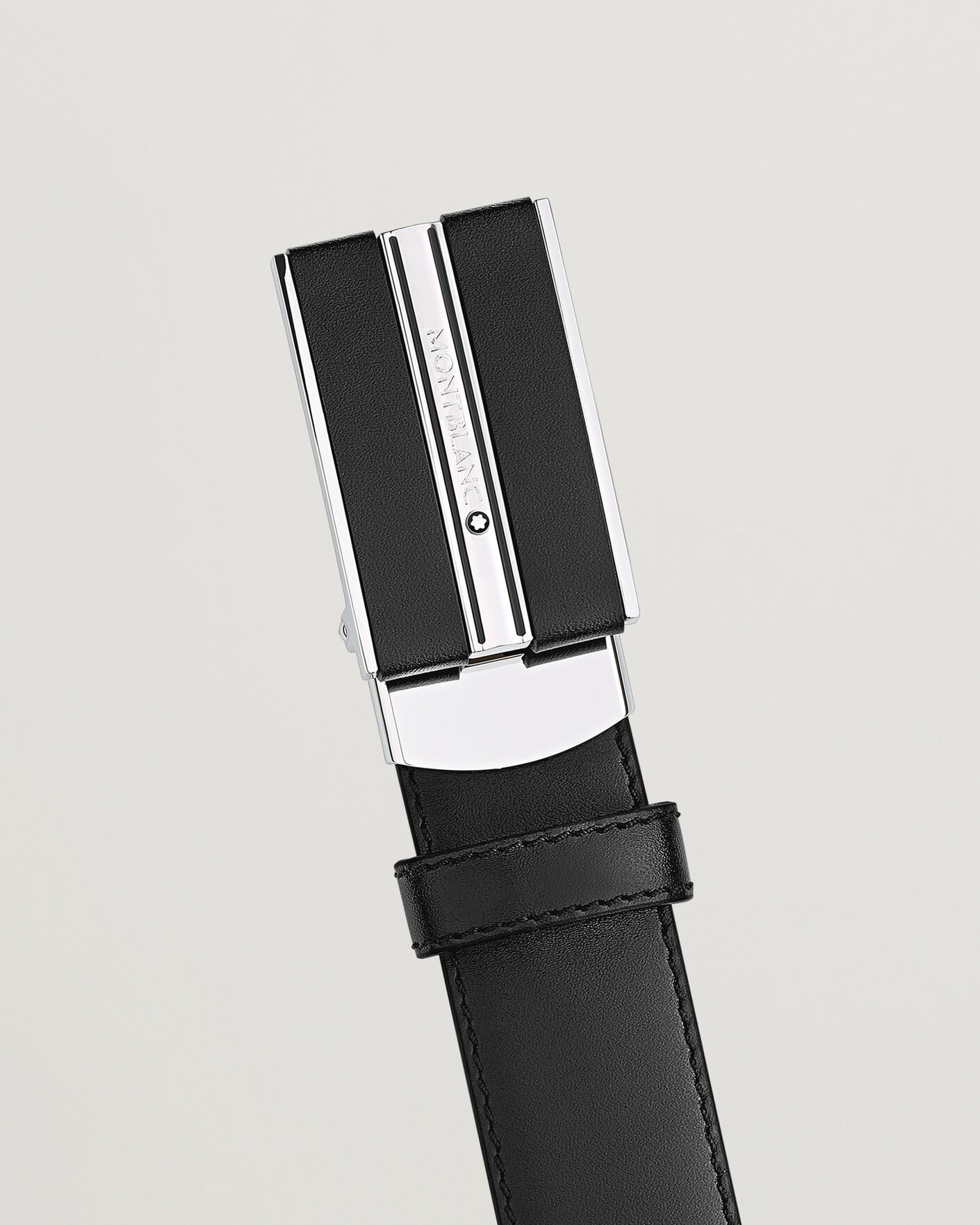 Homme | Ceintures | Montblanc | Plate 30mm Leather Belt Black