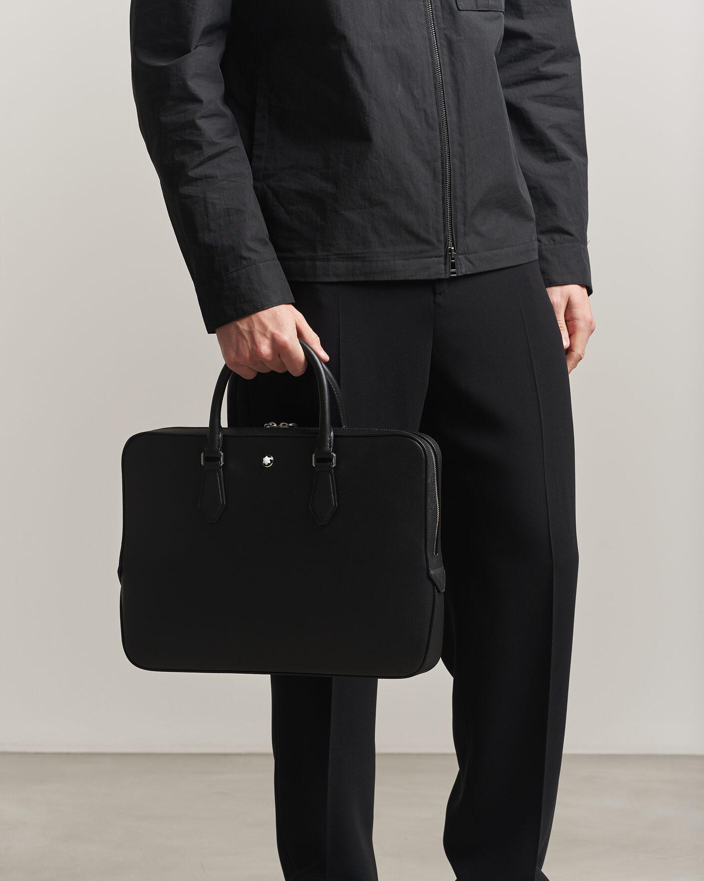 Homme | Sacs | Montblanc | Thin Sartorial Leather Briefcase Black