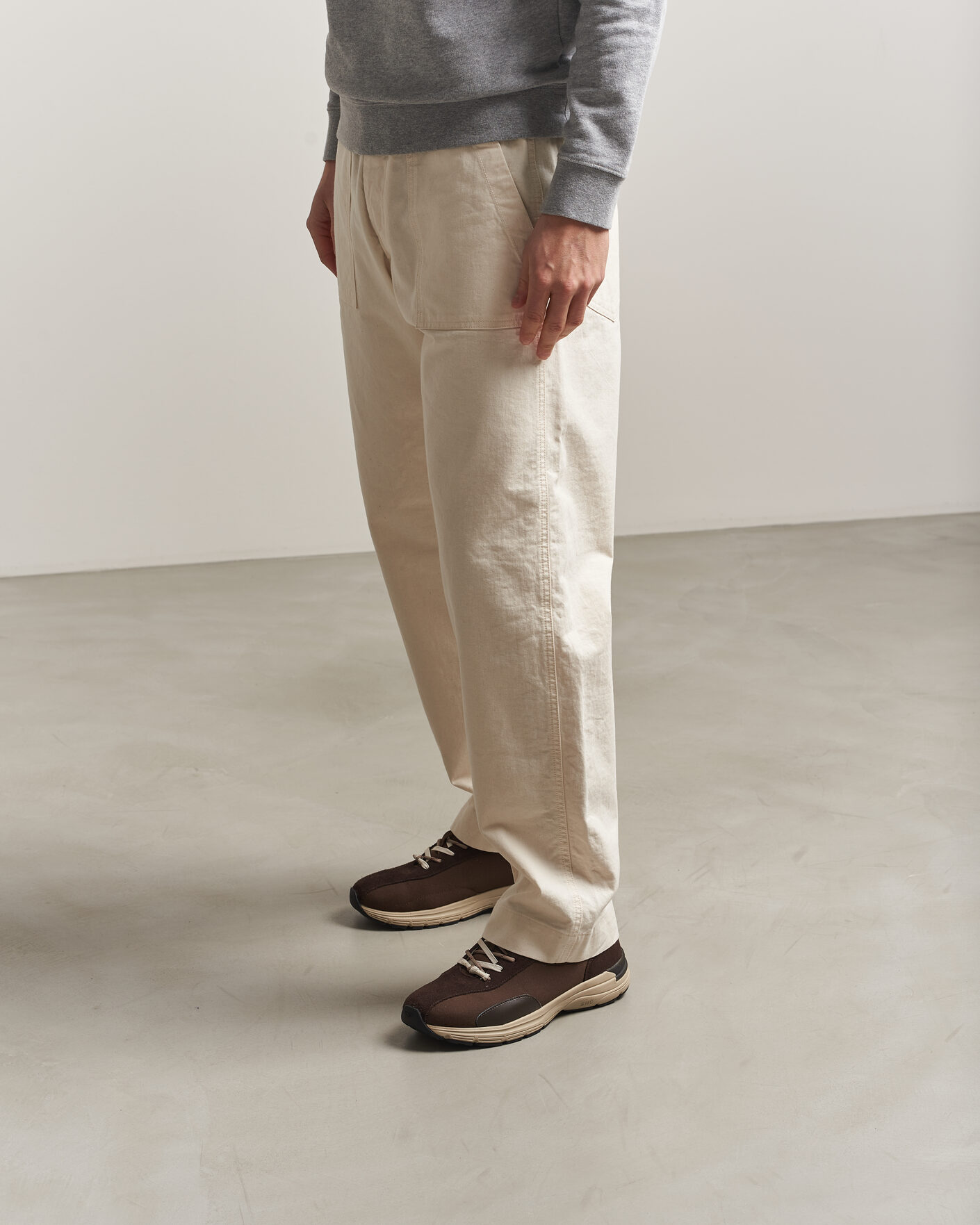 Homme | Baskets | Stepney Workers Club | Legion Suede Twill Sneaker Dark Brown
