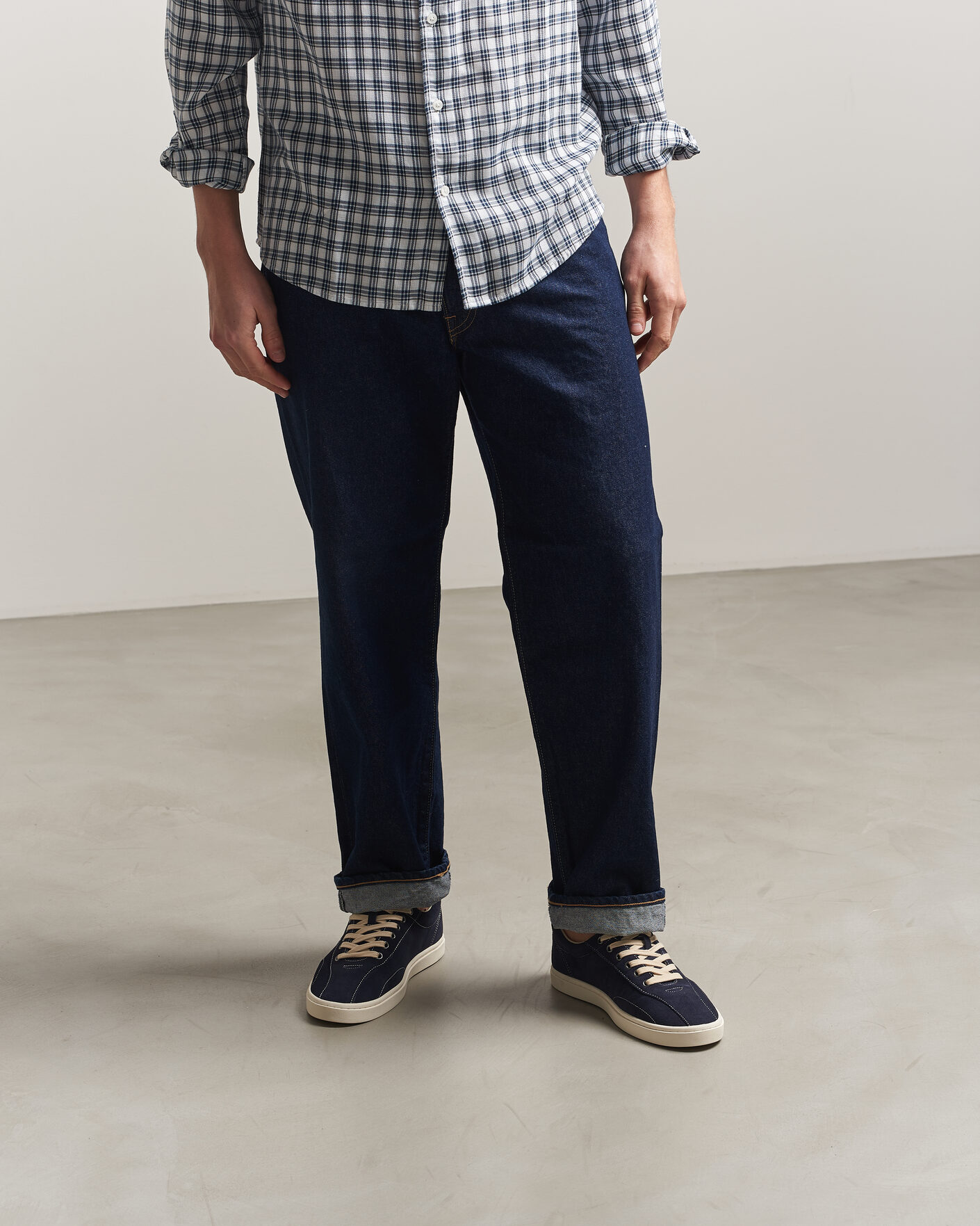 Homme | Baskets | Stepney Workers Club | Surma Suede Sneaker Navy