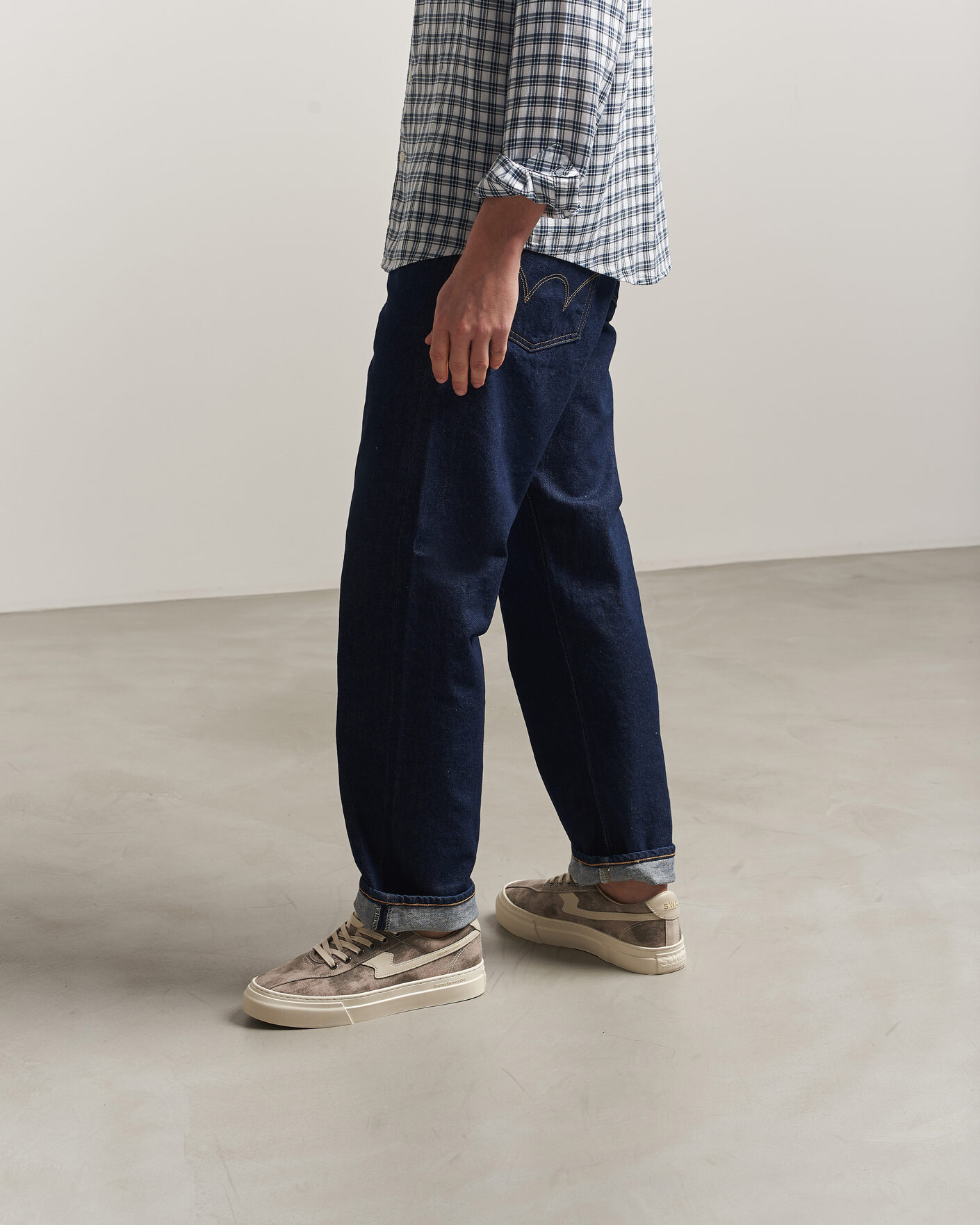 Homme | Baskets | Stepney Workers Club | Dellow S-Strike Sunfade Canvas Sneaker Earth Grey