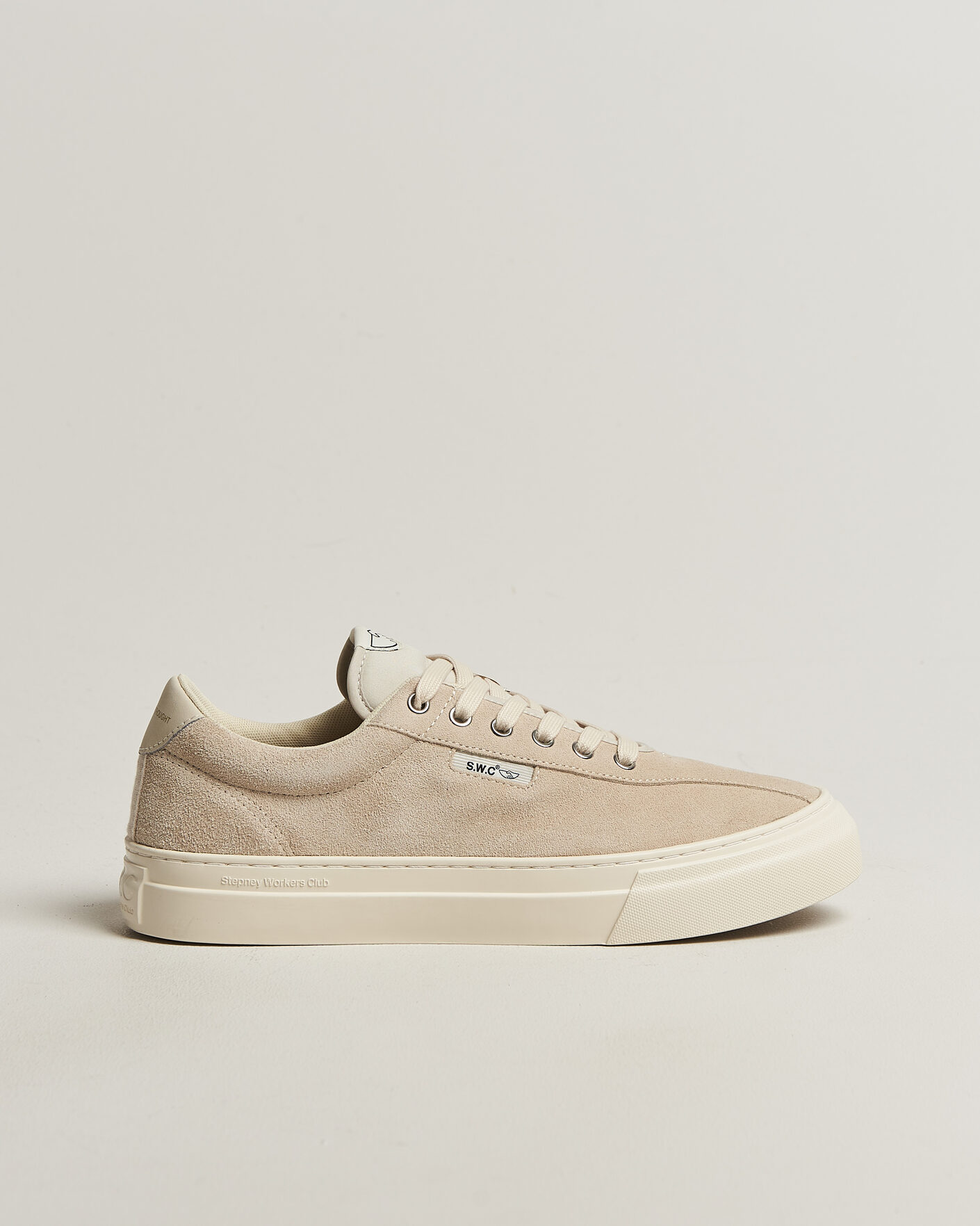 Homme | Baskets | Stepney Workers Club | Dellow 02 Cupsole Suede Sneaker Oat
