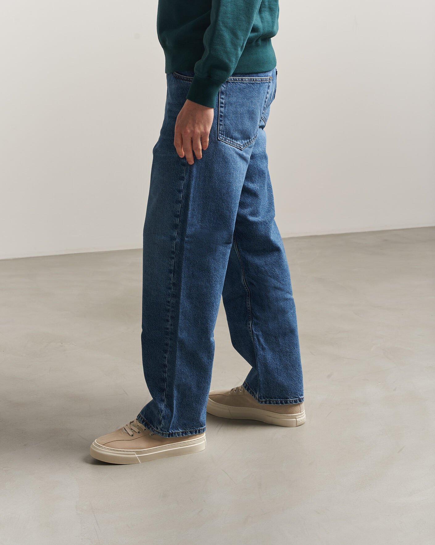 Homme | Baskets | Stepney Workers Club | Dellow 02 Cupsole Suede Sneaker Oat