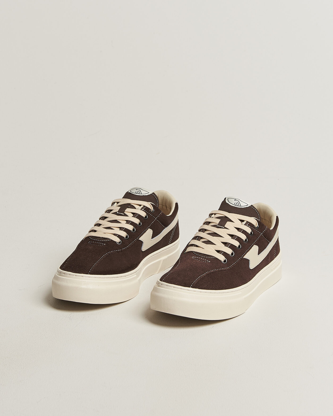 Homme | Baskets | Stepney Workers Club | Dellow S-Strike Cupsole Suede Sneaker Dark Brown