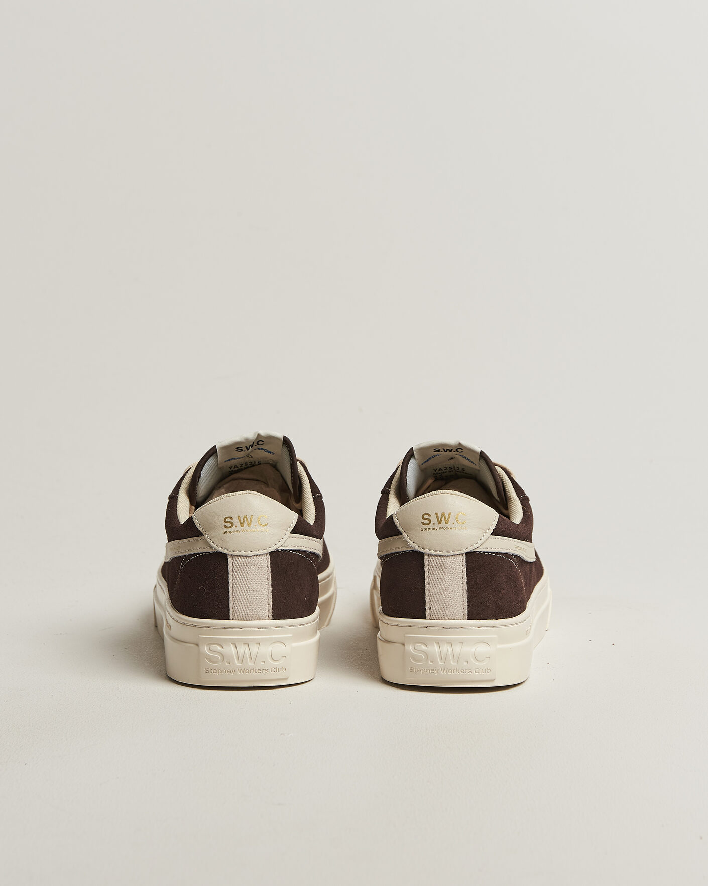 Homme | Baskets | Stepney Workers Club | Dellow S-Strike Cupsole Suede Sneaker Dark Brown