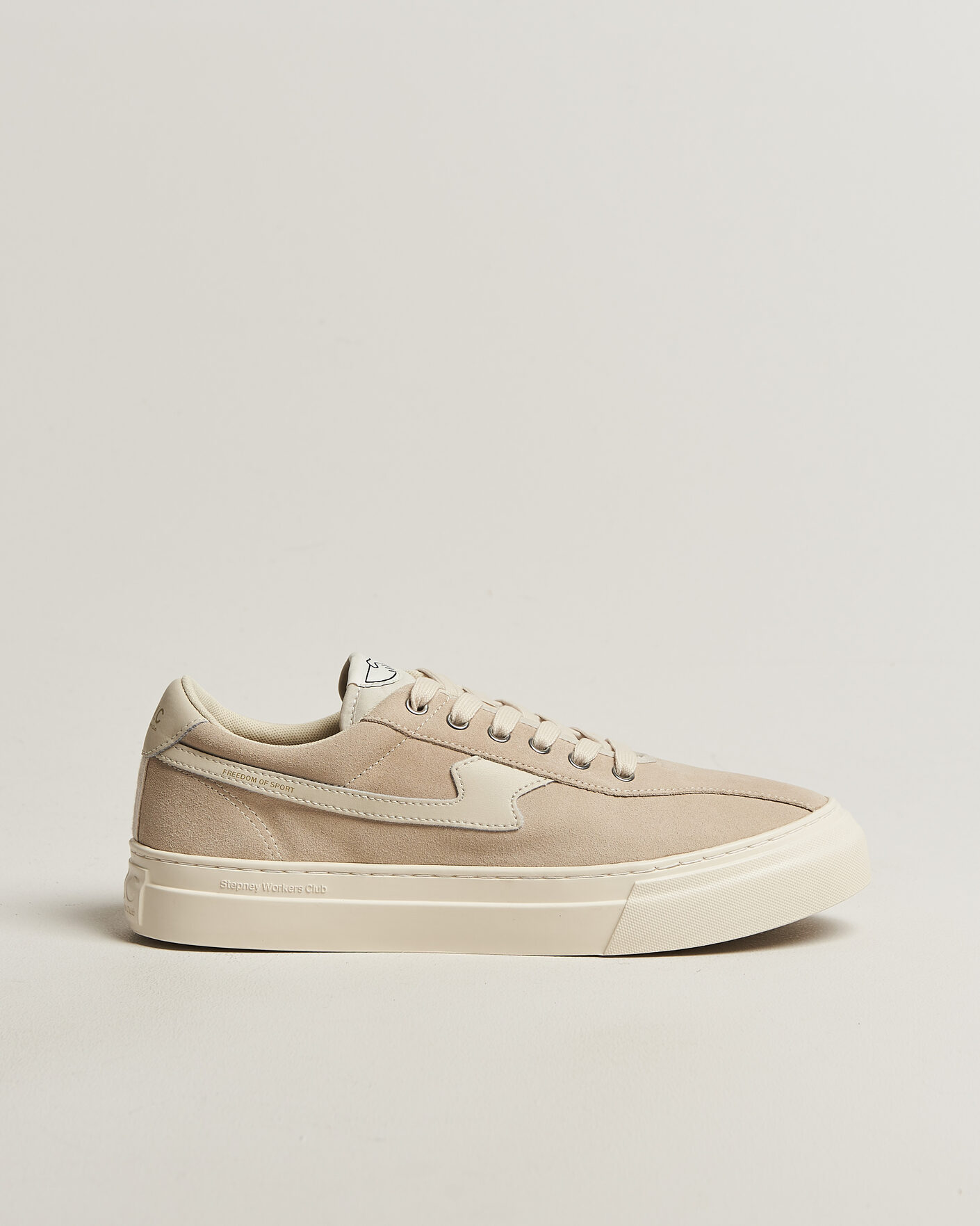 Homme | Baskets | Stepney Workers Club | Dellow S-Strike Cupsole Suede Sneaker Oat