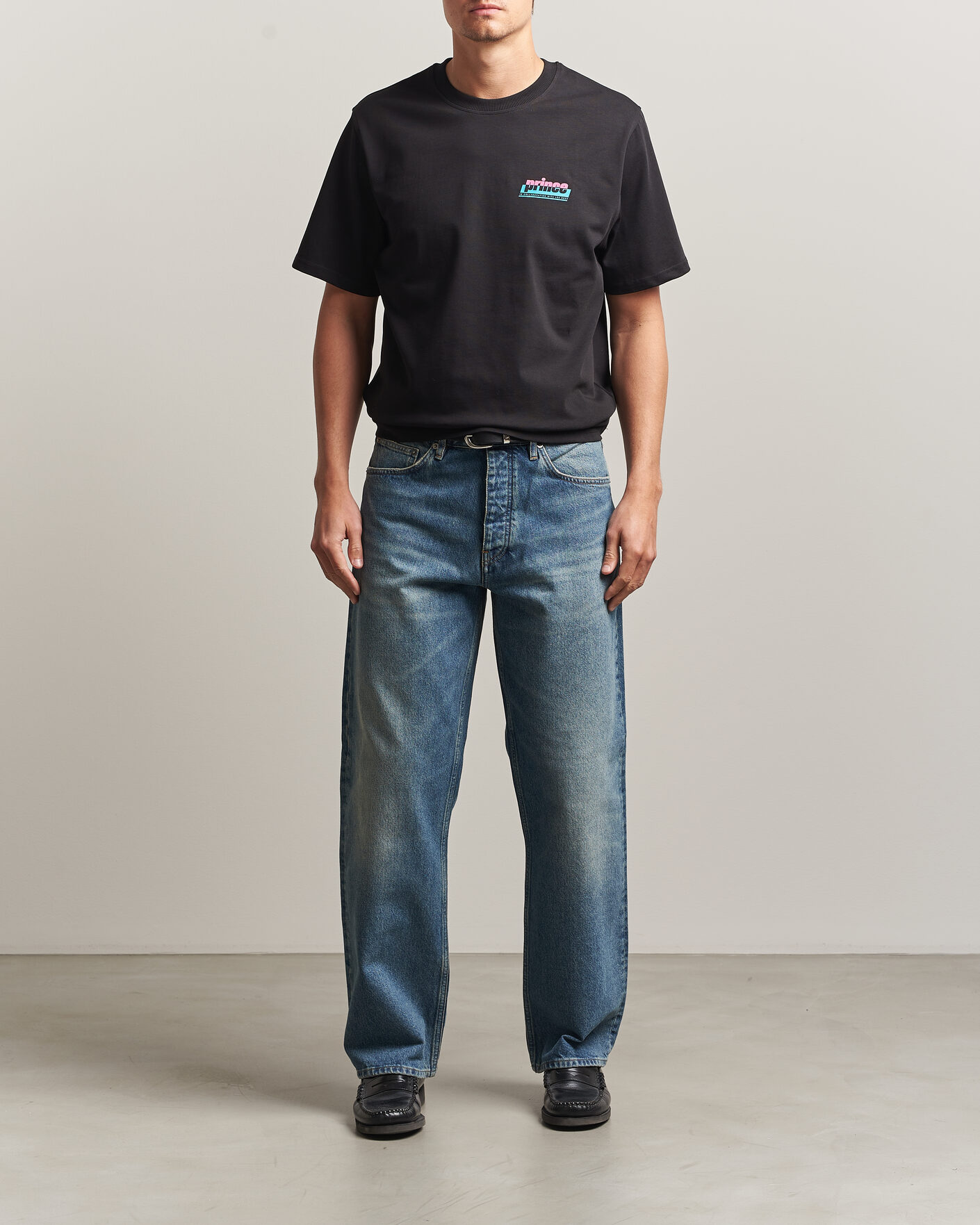 Homme | T-shirts | LES DEUX | Prince P T-Shirt Black