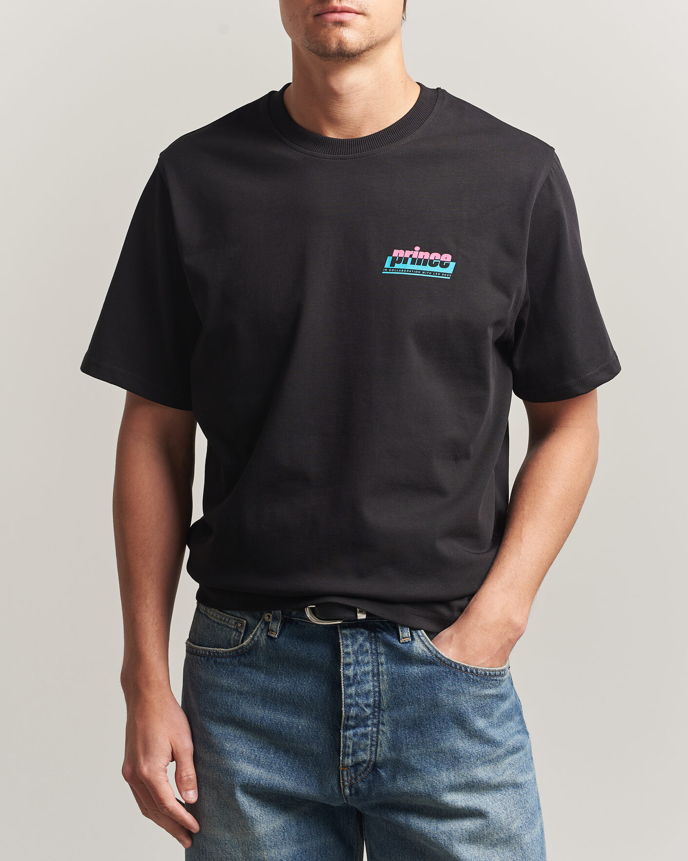 Homme | T-shirts | LES DEUX | Prince P T-Shirt Black
