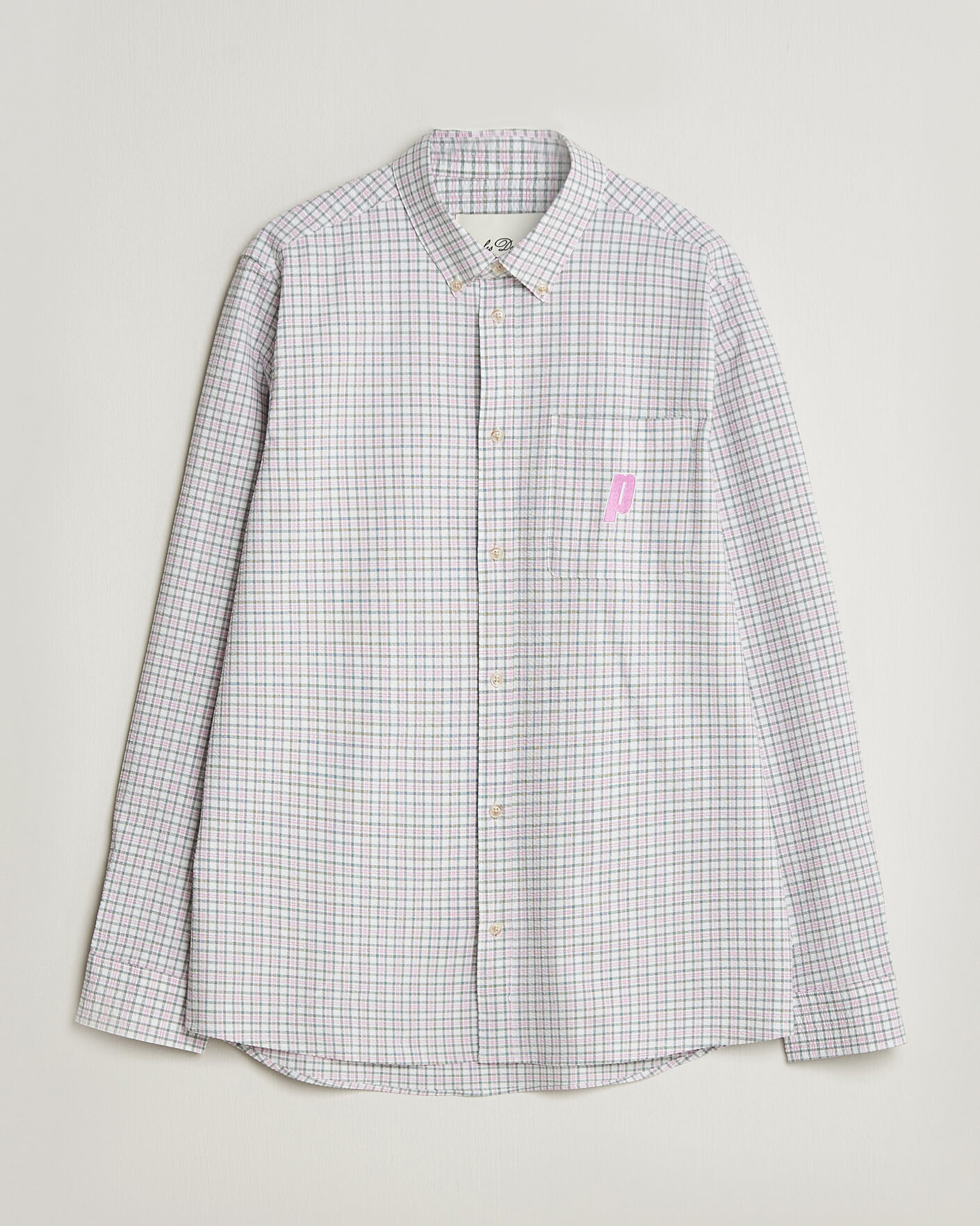 Homme | Chemises | LES DEUX | Prince Seersucker Check Shirt Ivory