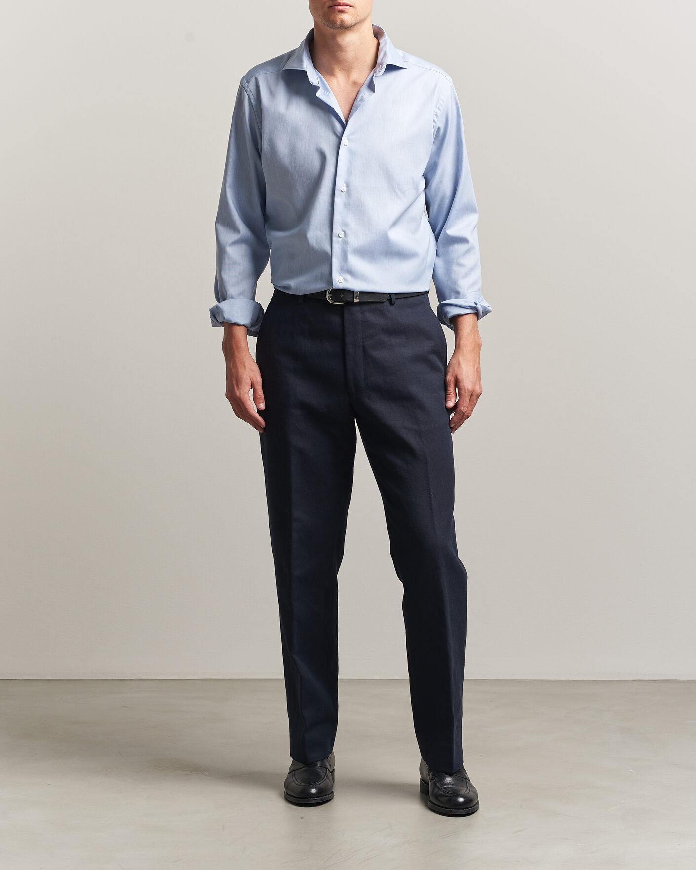 Homme | Chemises | Eton | Casual Fit Signature Oxford Shirt Light Blue