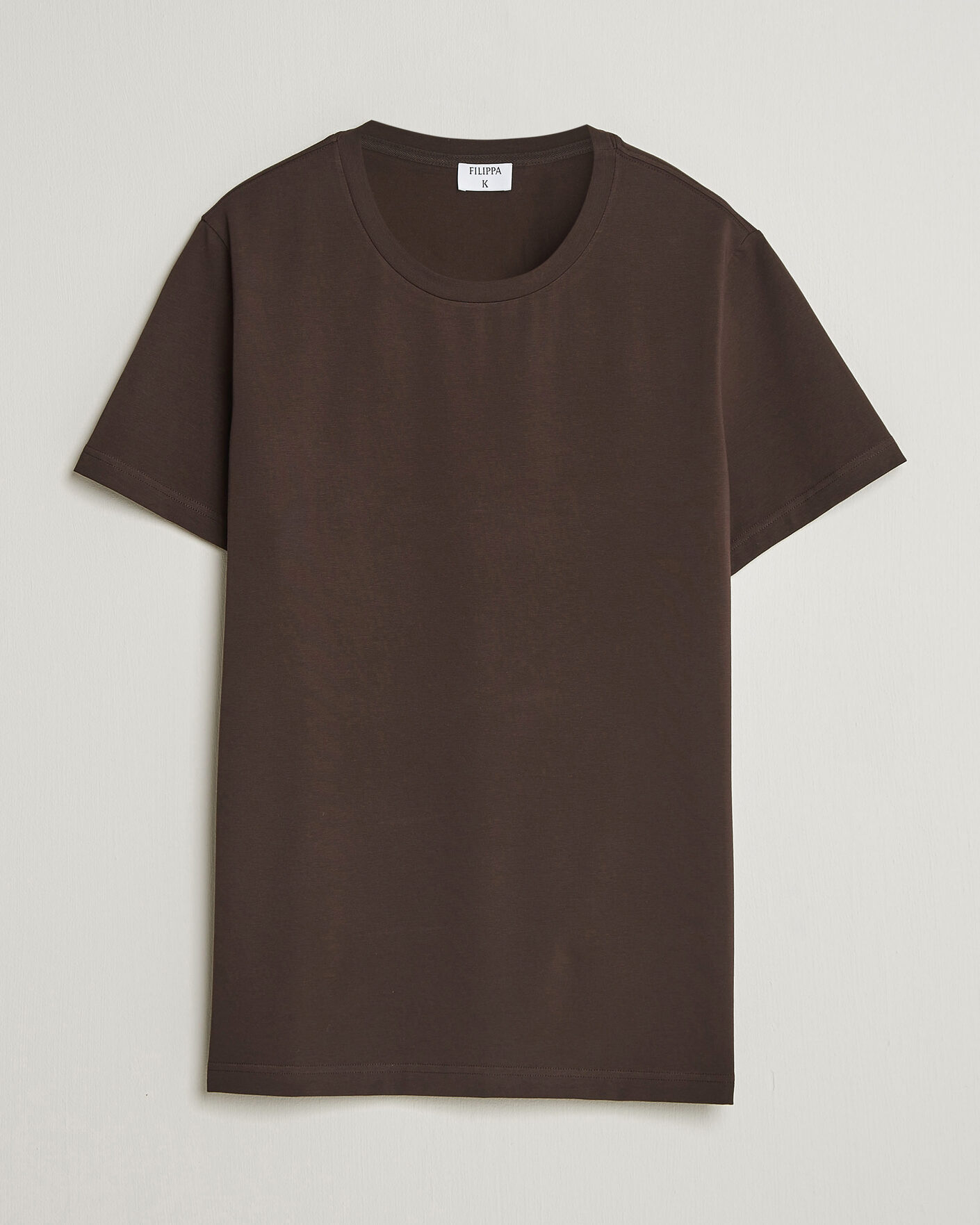 Homme | T-shirts | Filippa K | Soft Lycra T-Shirt Dark Chocolate