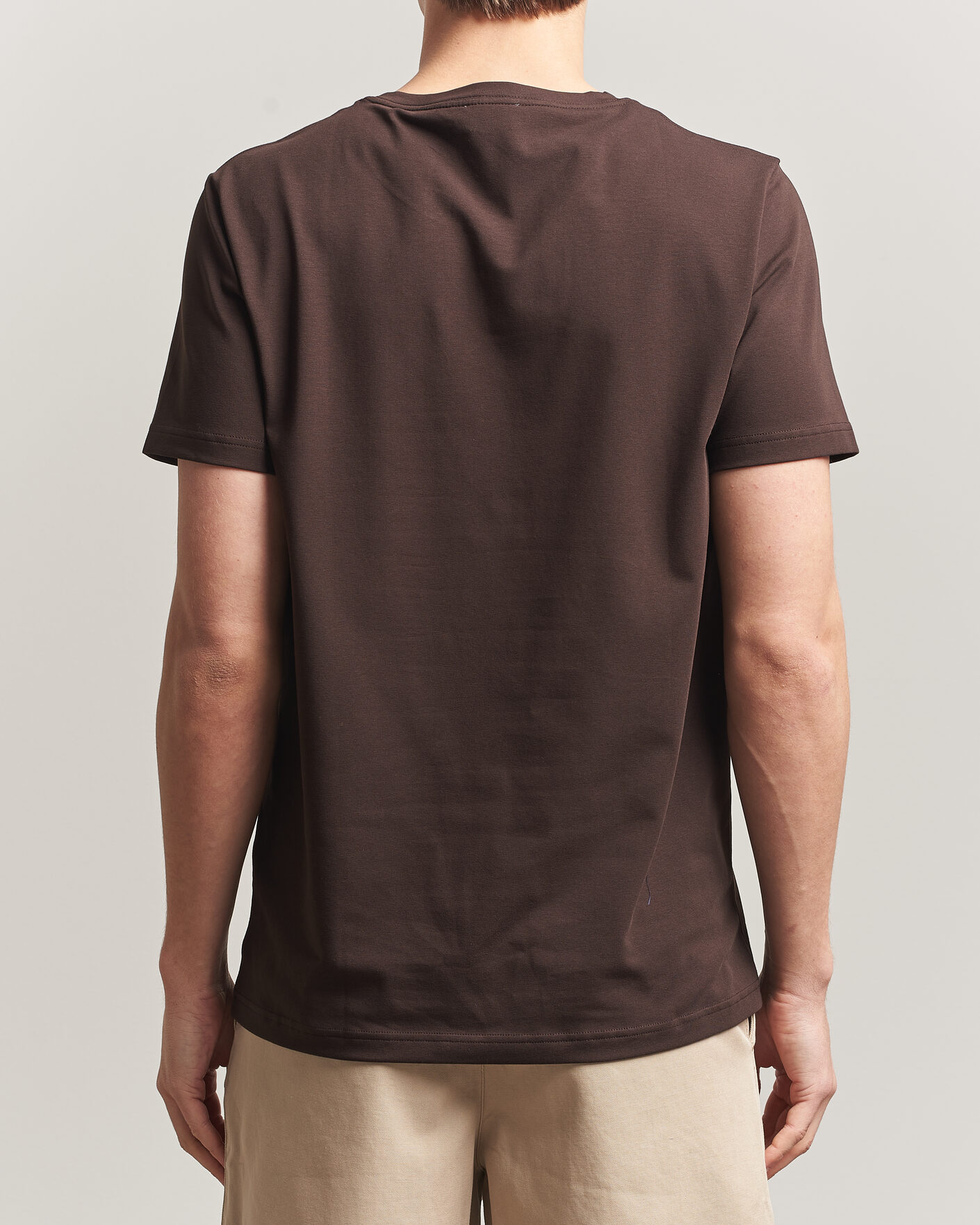 Homme | T-shirts | Filippa K | Soft Lycra T-Shirt Dark Chocolate