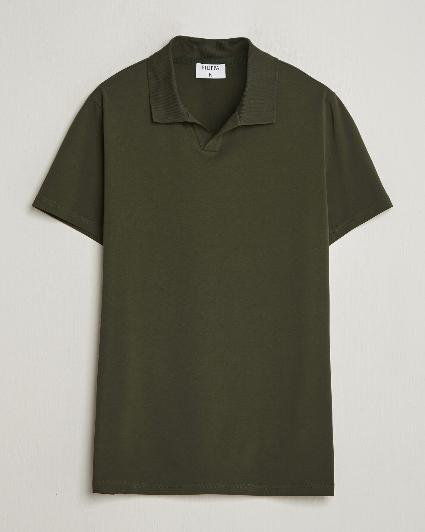 Homme | Polos | Filippa K | Soft Lycra Polo T-Shirt Midnight Olive