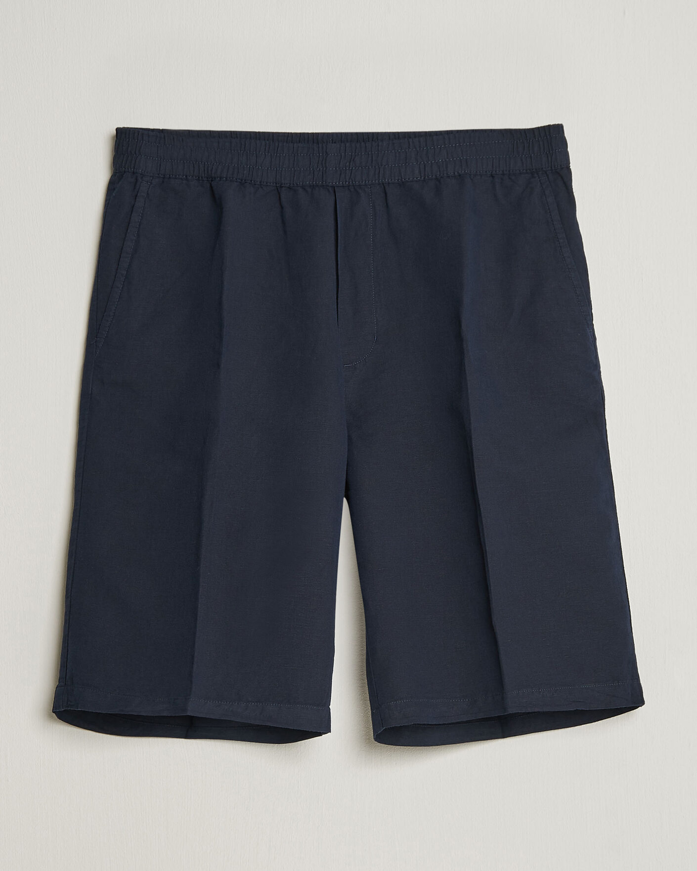 Homme | Shorts | Filippa K | Theo Relaxed Linen/Cotton Drawstring Shorts Navy