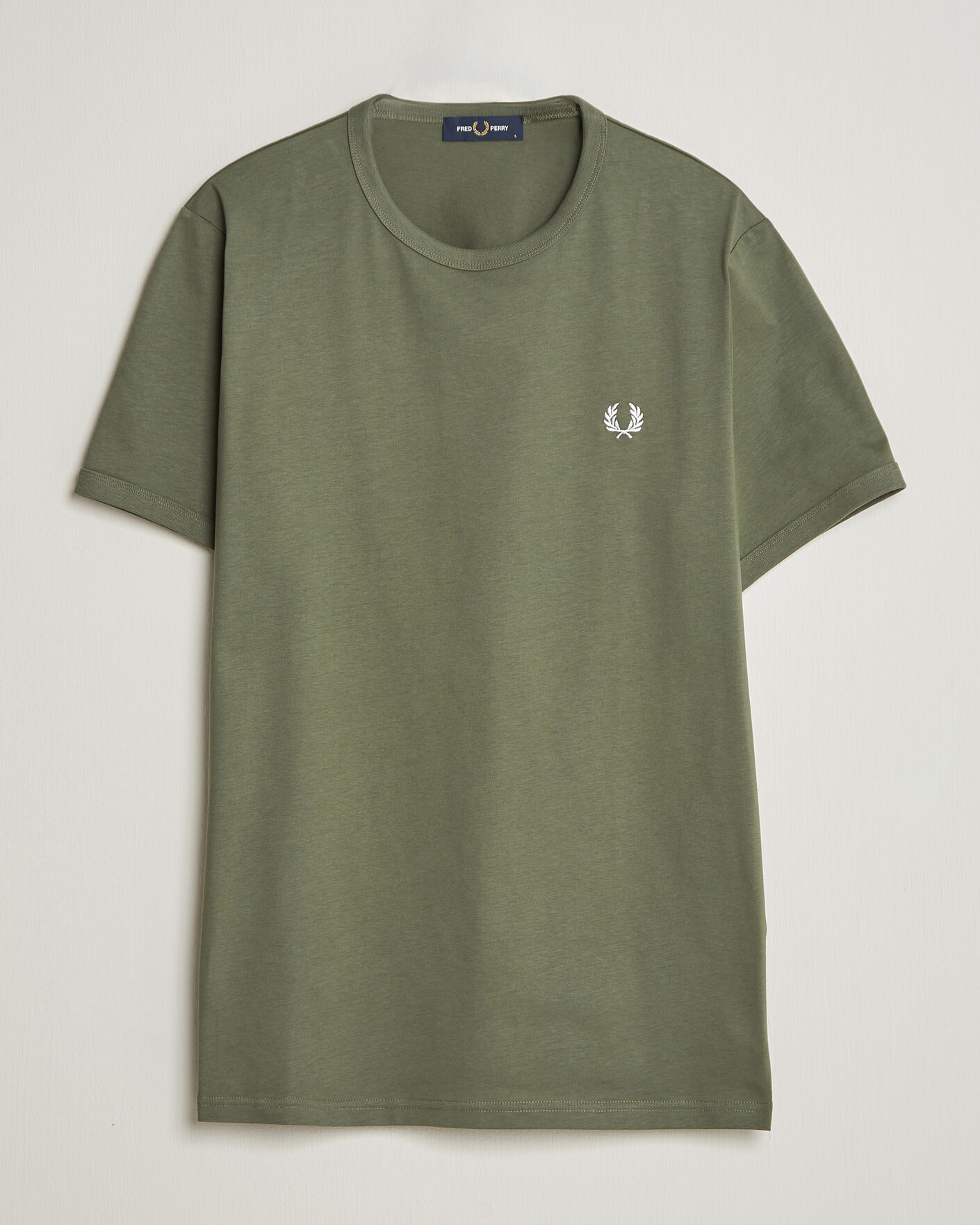 Homme | T-shirts | Fred Perry | Ringer T-Shirt Laurel Wreath Green