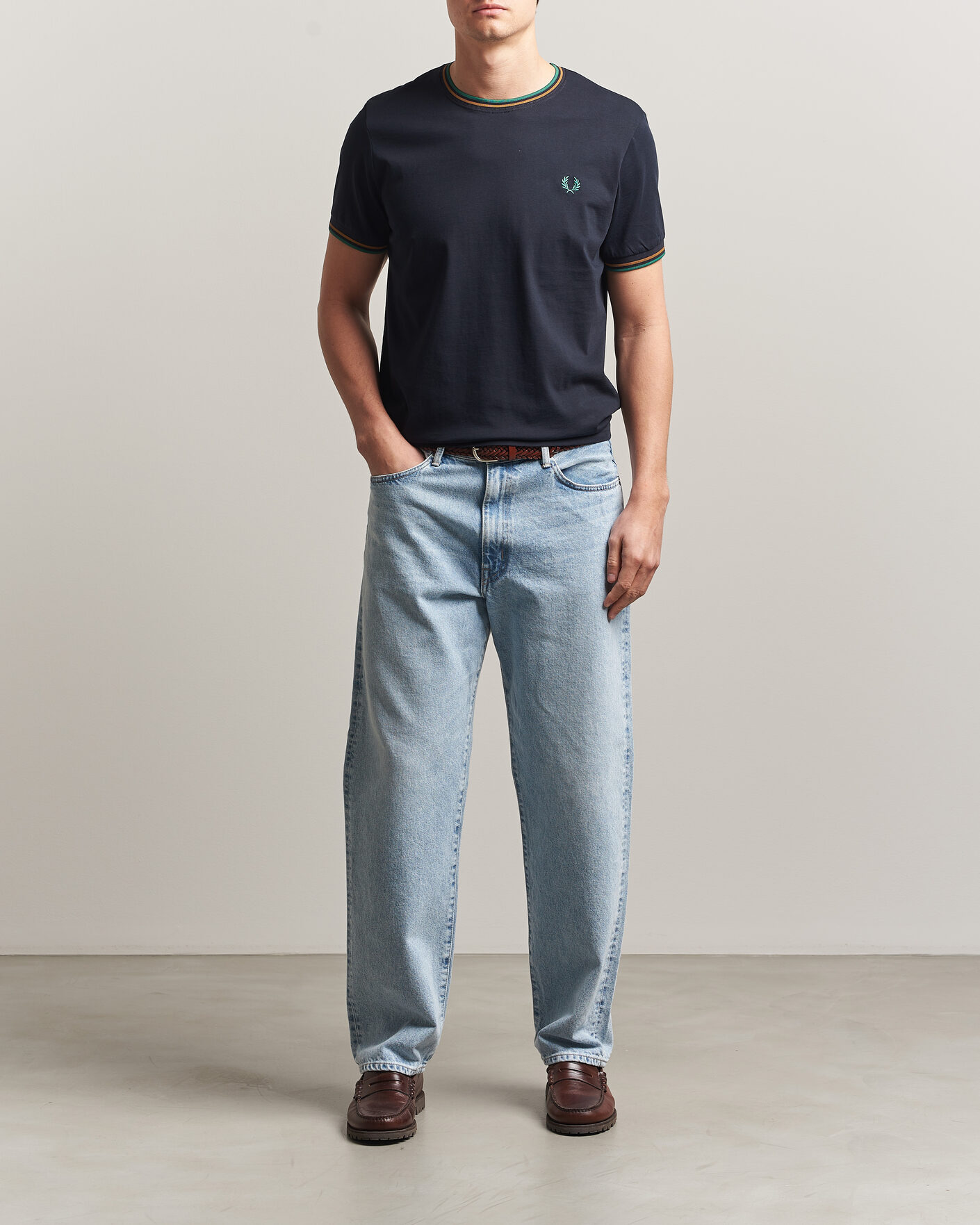 Homme | T-shirts | Fred Perry | Twin Tipped T-Shirt Navy