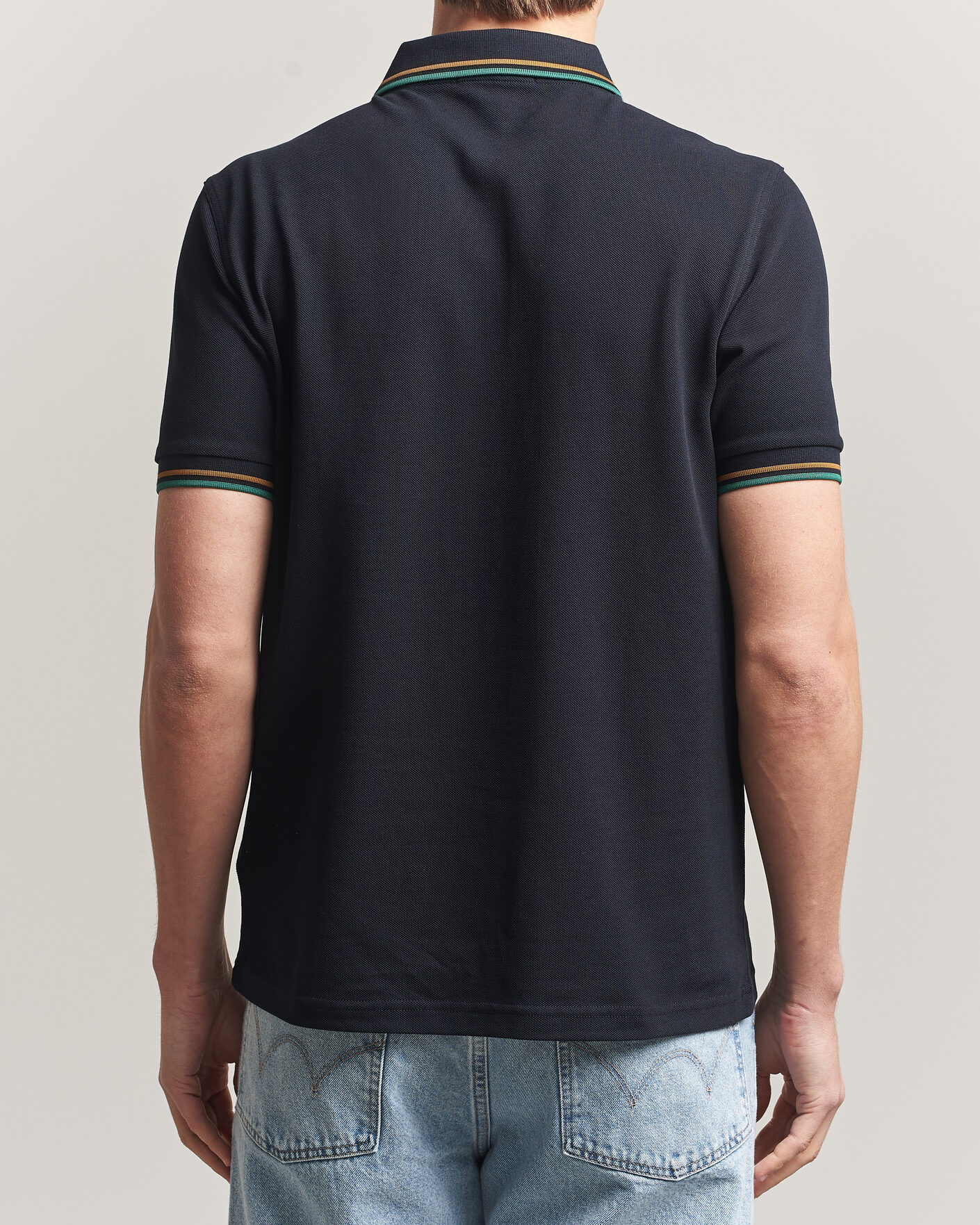 Homme | Polos | Fred Perry | Twin Tipped Polo Shirt Navy