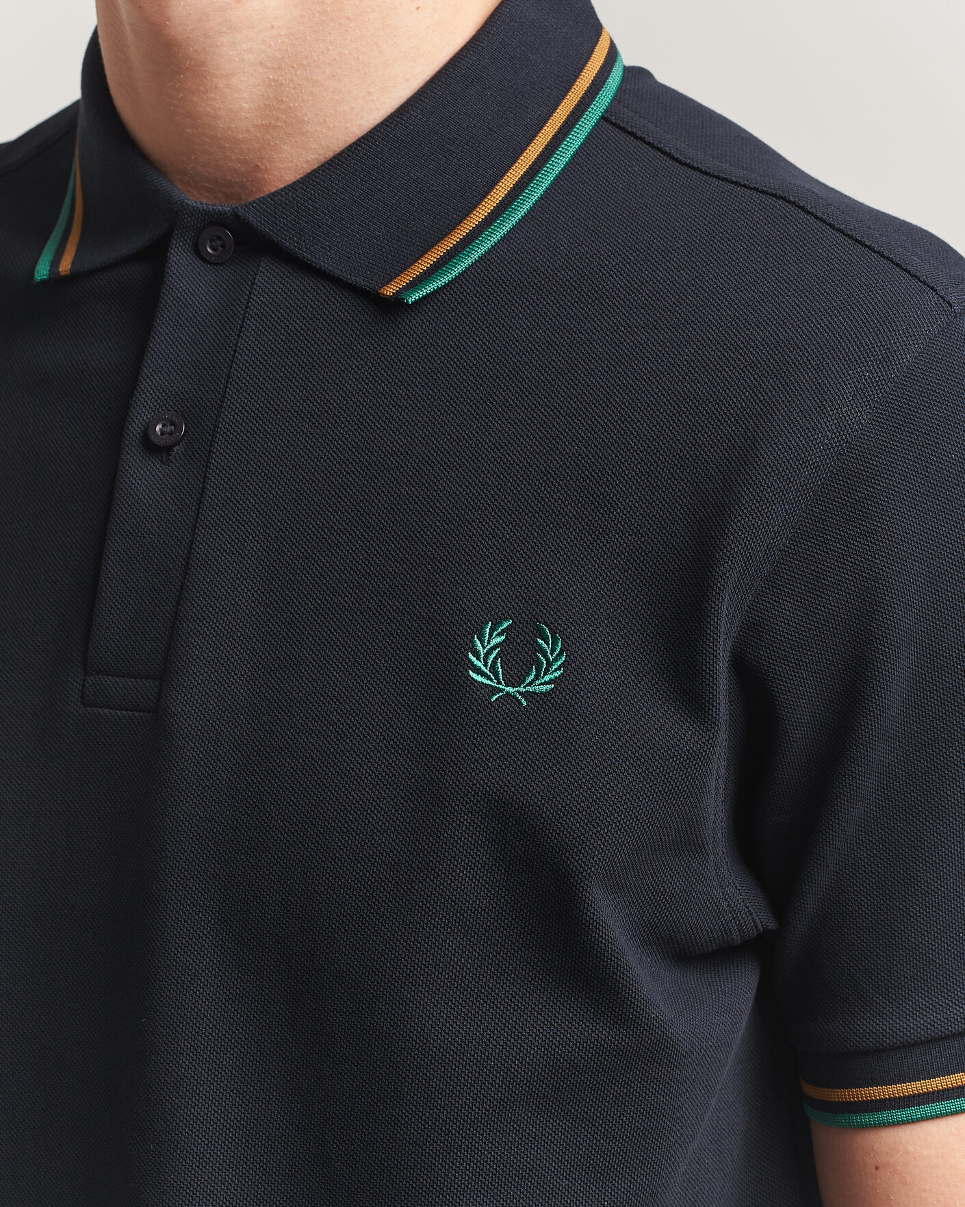 Homme | Polos | Fred Perry | Twin Tipped Polo Shirt Navy