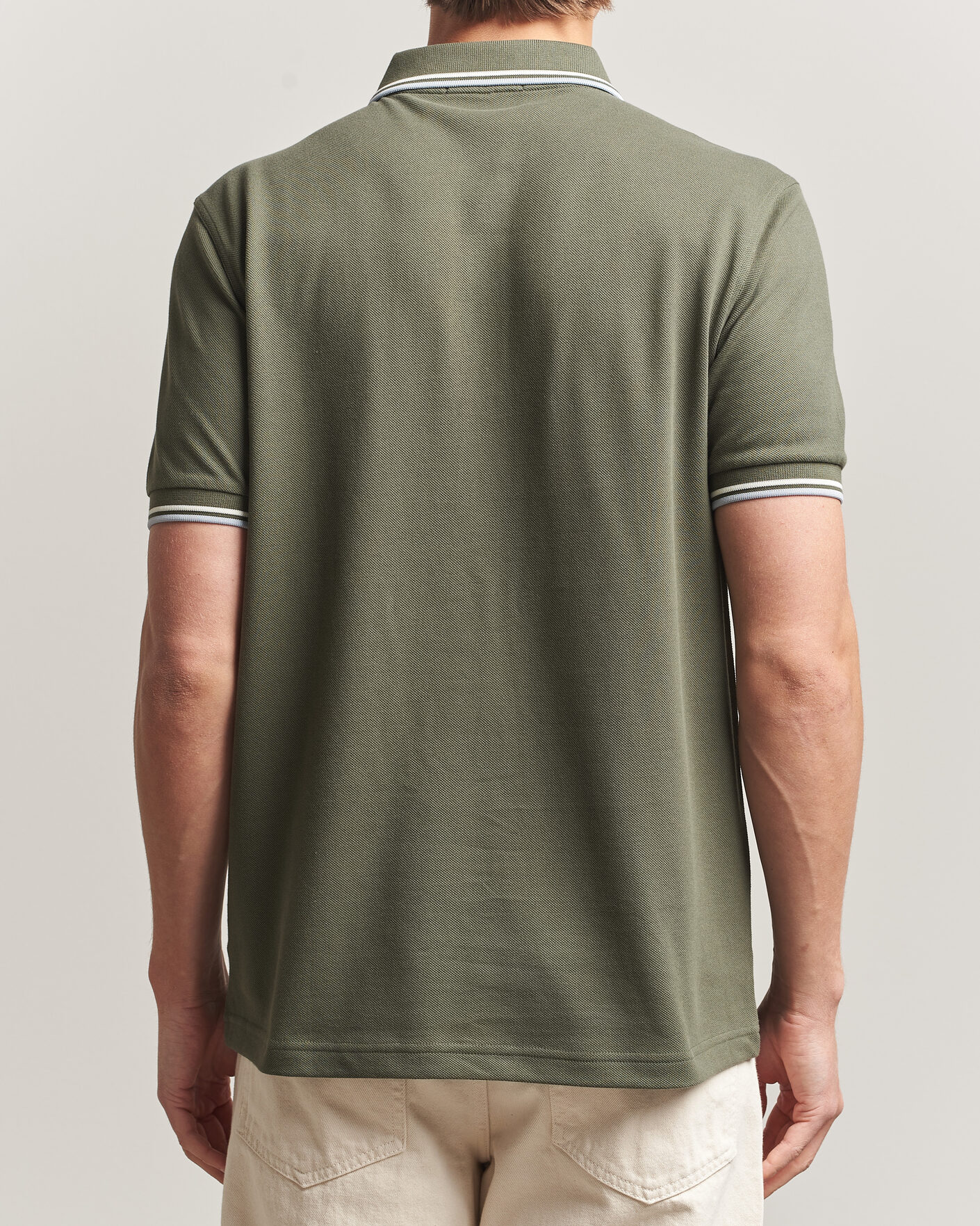 Homme | Polos | Fred Perry | Twin Tipped Polo Shirt Laurel Wreath Green