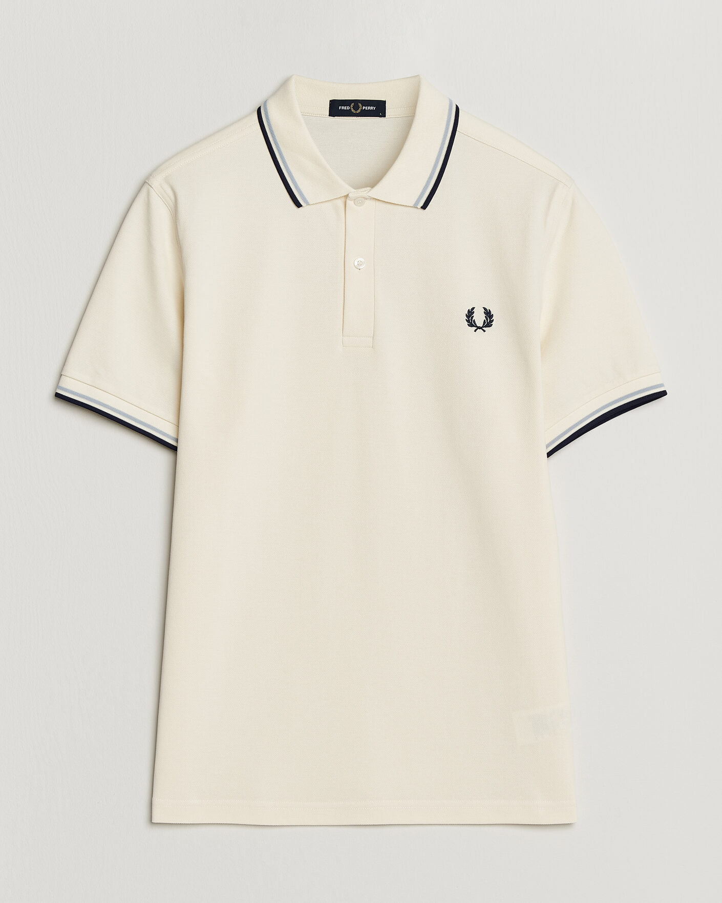 Homme | Polos | Fred Perry | Twin Tipped Polo Shirt Ecru
