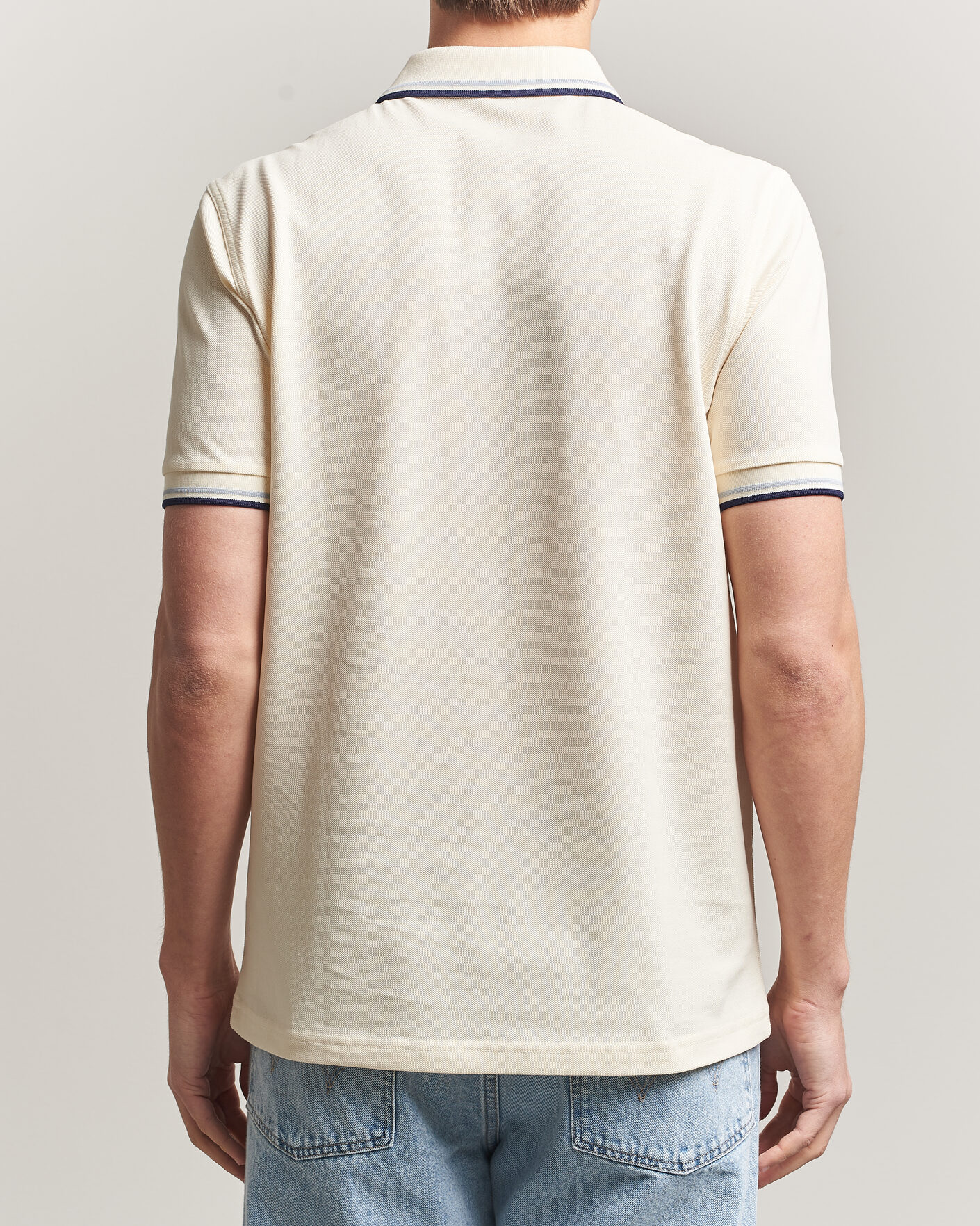 Homme | Polos | Fred Perry | Twin Tipped Polo Shirt Ecru