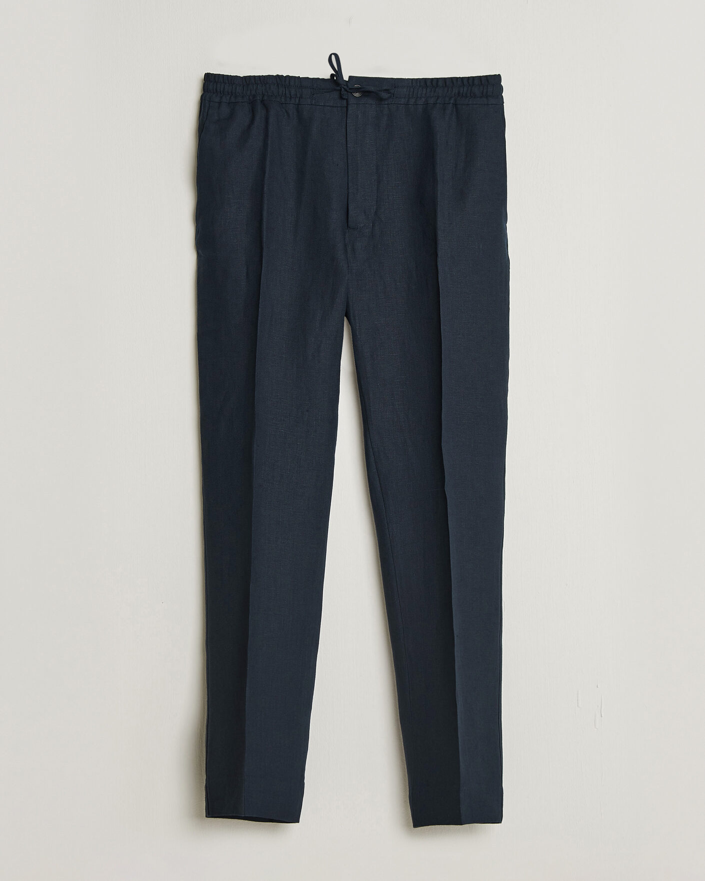 Homme | Pantalons | J.Lindeberg | Soren Drape Linen Pants Navy