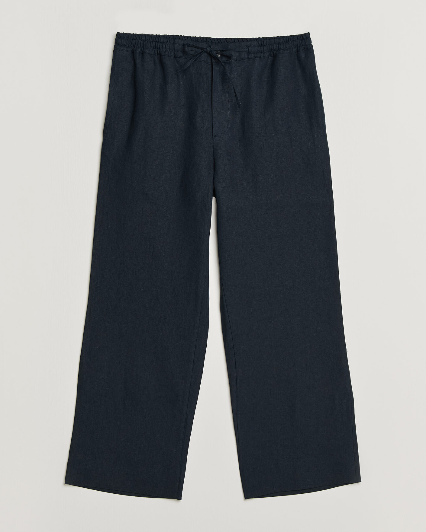 Homme | Pantalons | J.Lindeberg | Noah Drape Linen Pants Navy