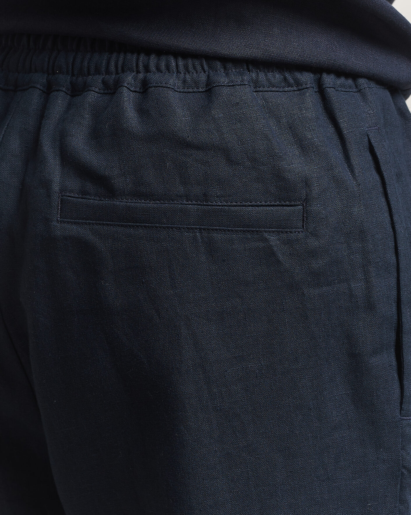 Homme | Pantalons | J.Lindeberg | Noah Drape Linen Pants Navy