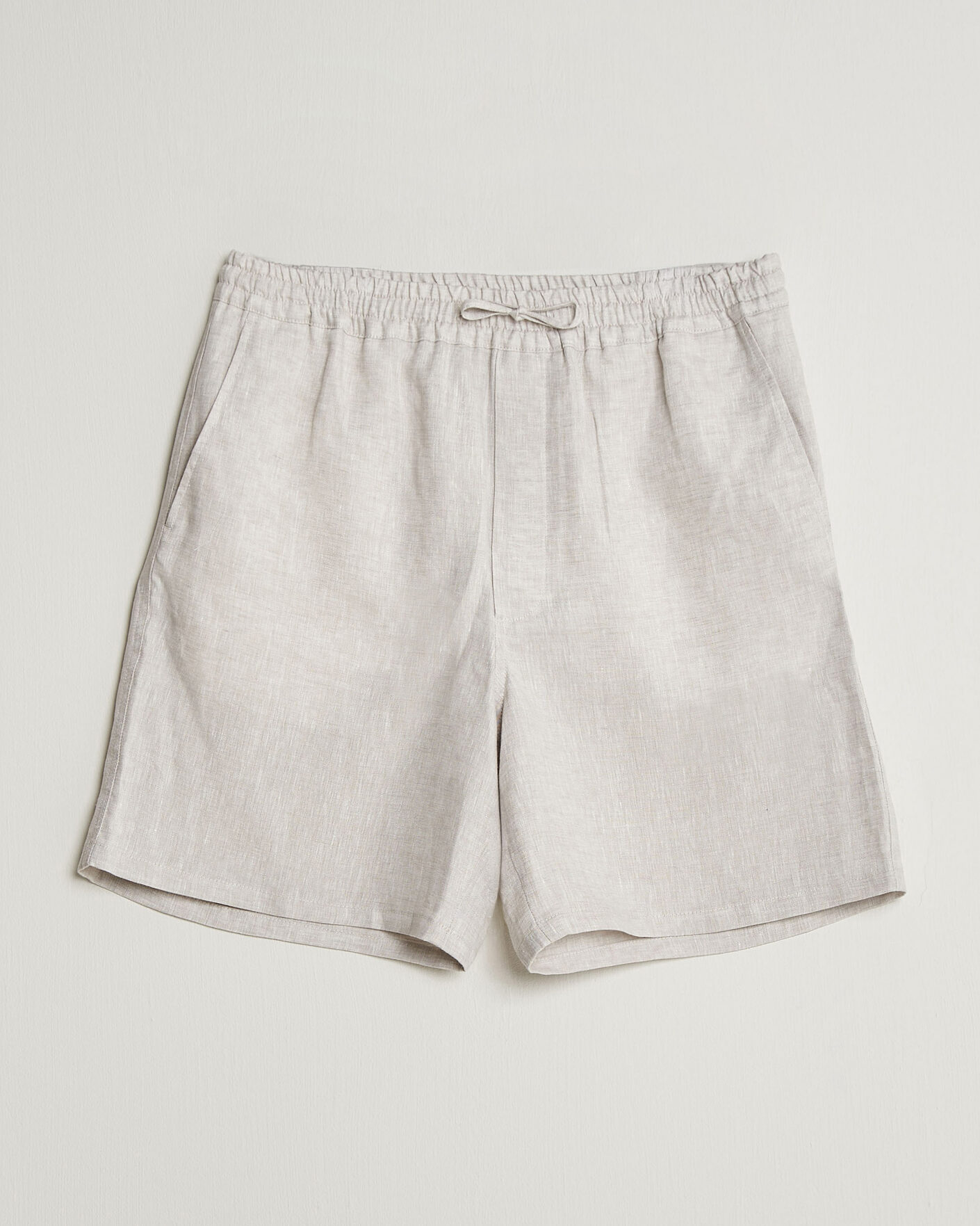 Homme | Shorts | J.Lindeberg | Joff Linen Drawstring Shorts Moonbeam