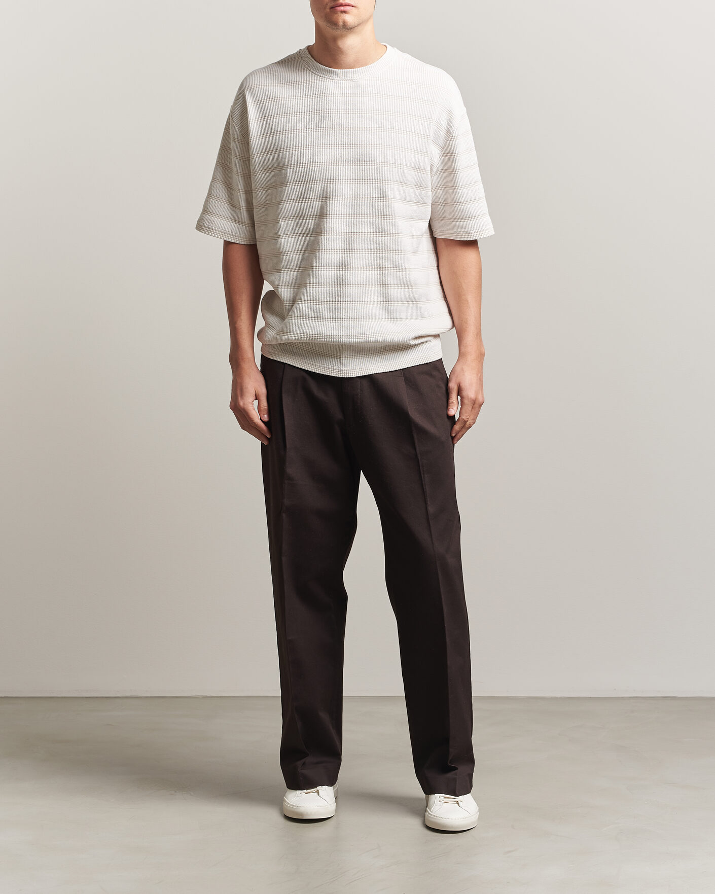 Homme | T-shirts | J.Lindeberg | Jose Jacquard T-Shirt Moonbeam