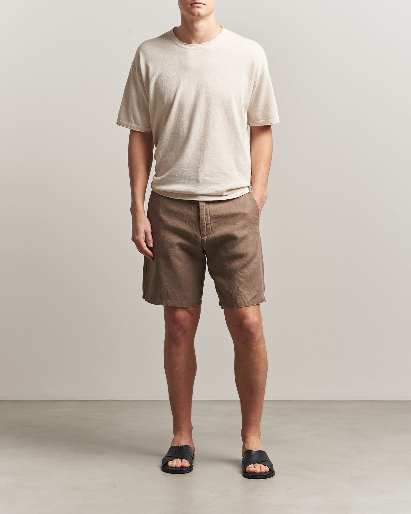 Homme | Shorts | NN07 | Aden Linen Shorts Clay Mirage