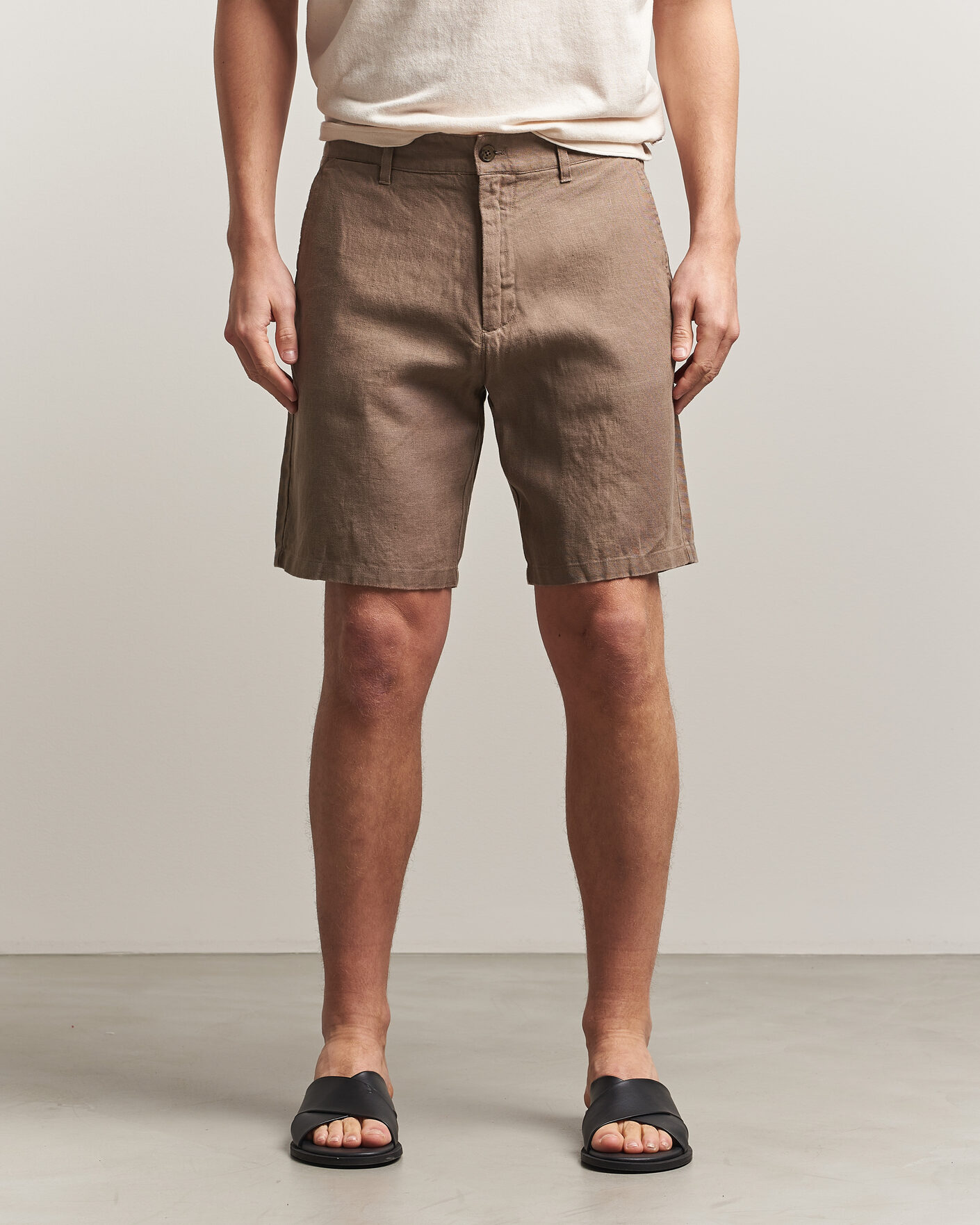 Homme | Shorts | NN07 | Aden Linen Shorts Clay Mirage
