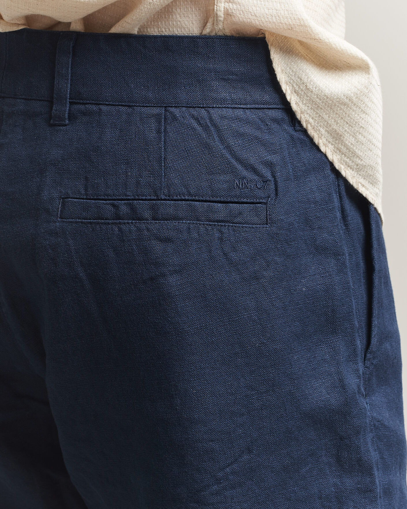 Homme | Shorts | NN07 | Aden Linen Shorts Navy Blue