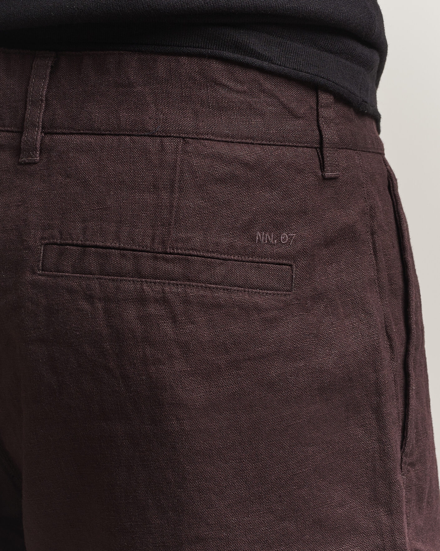 Homme | Shorts | NN07 | Aden Linen Shorts Dusky Port