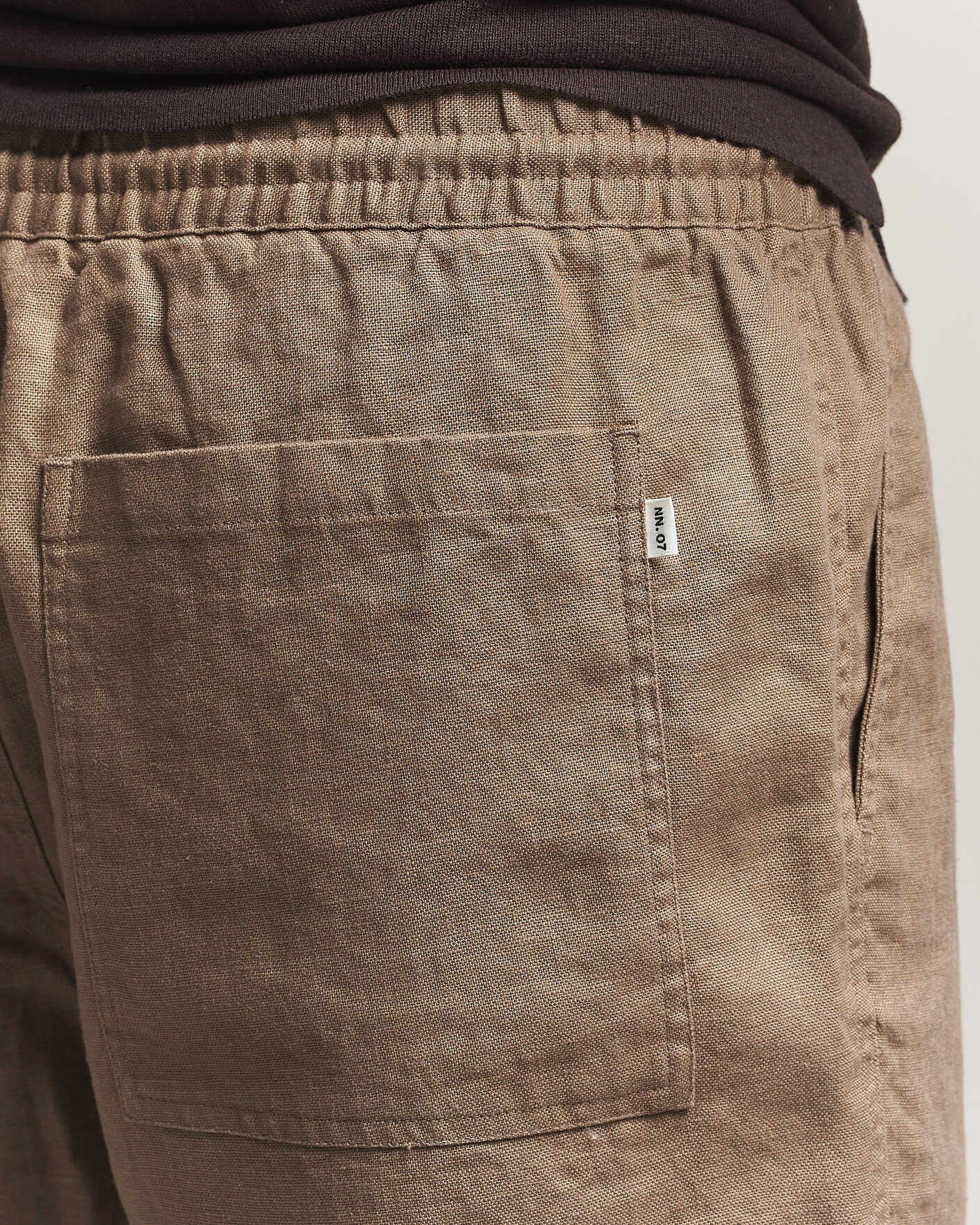 Homme | Shorts | NN07 | Gregor Linen Drawstring Shorts Clay Mirage