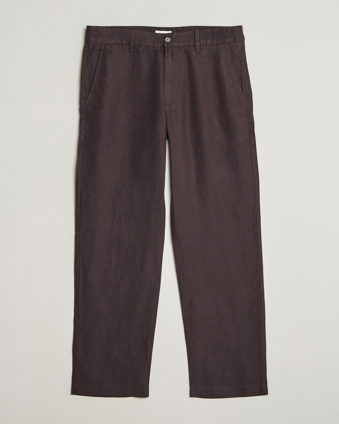 Homme | Pantalons | NN07 | Aden Regular Fit Linen Trousers Dusky Port