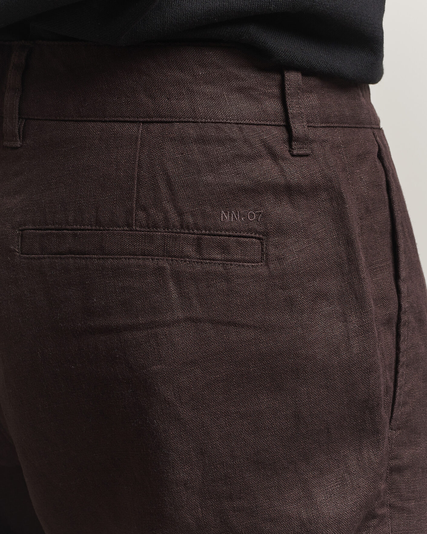 Homme | Pantalons | NN07 | Aden Regular Fit Linen Trousers Dusky Port