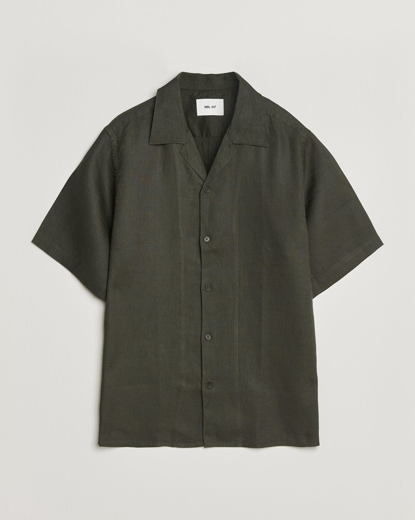 Homme | Chemises | NN07 | Julio Linen Resort Shirt Dark Army