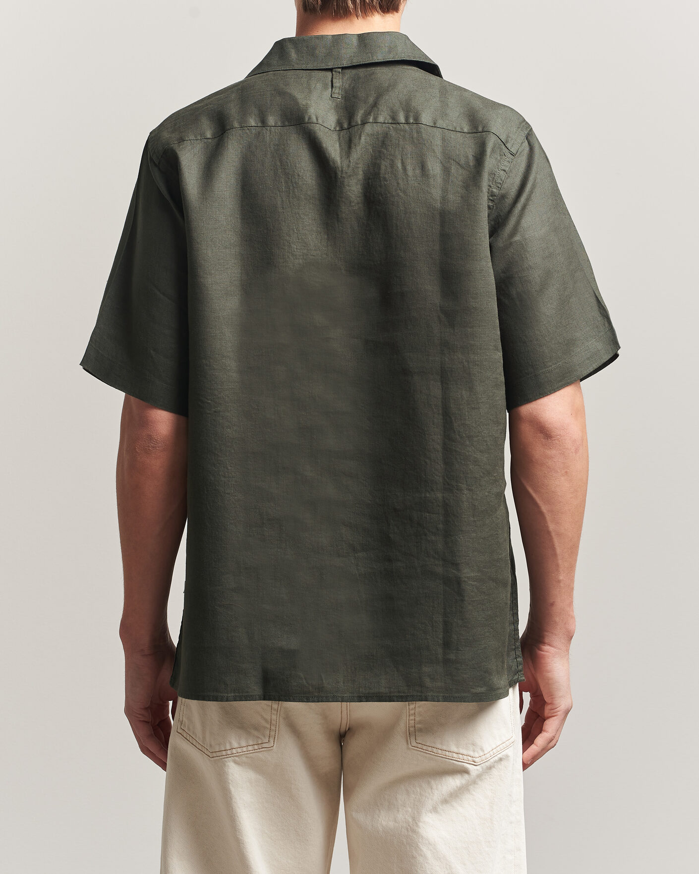 Homme | Chemises | NN07 | Julio Linen Resort Shirt Dark Army
