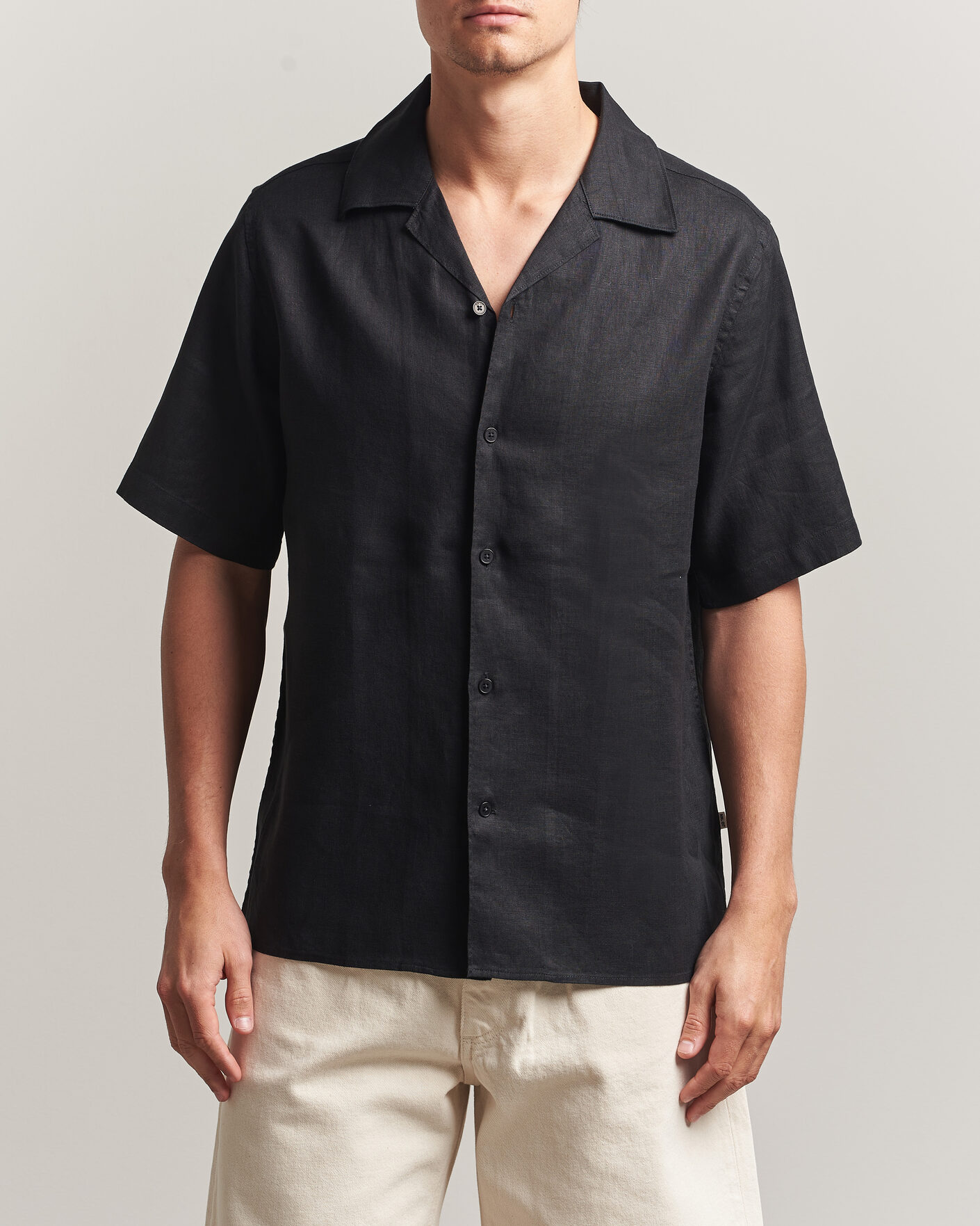 Homme | Chemises | NN07 | Julio Linen Resort Shirt Black