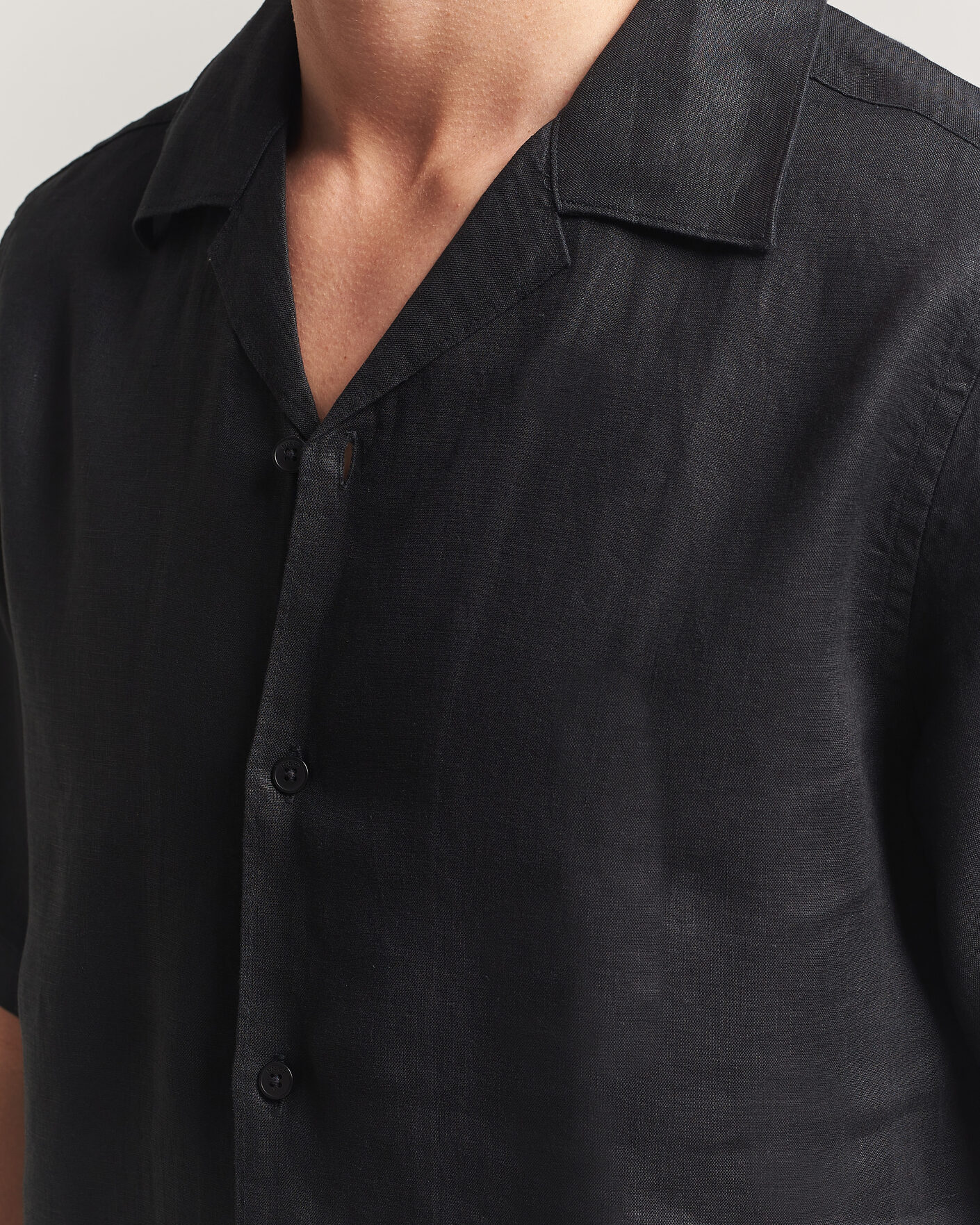 Homme | Chemises | NN07 | Julio Linen Resort Shirt Black