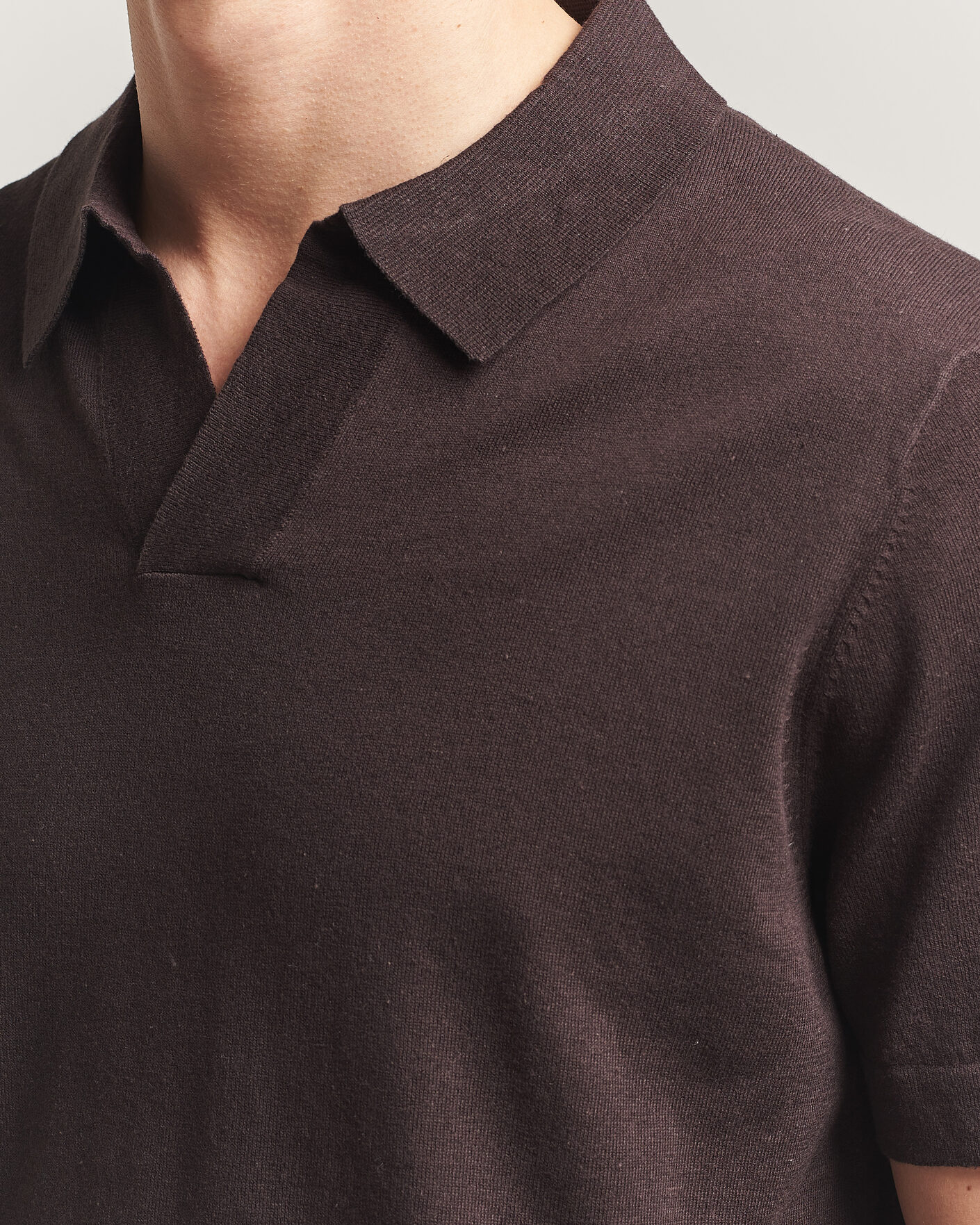 Homme | Polos | NN07 | Ryan Cotton/Linen Polo Dusky Port