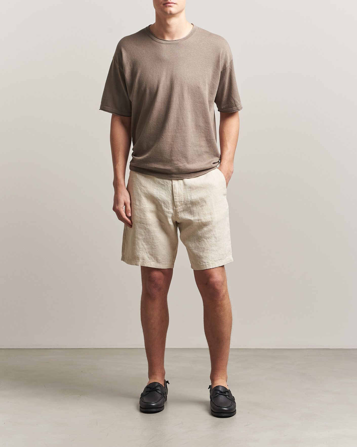 Homme | T-shirts | NN07 | Ryan Cotton/Linen T-Shirt Clay Mirage