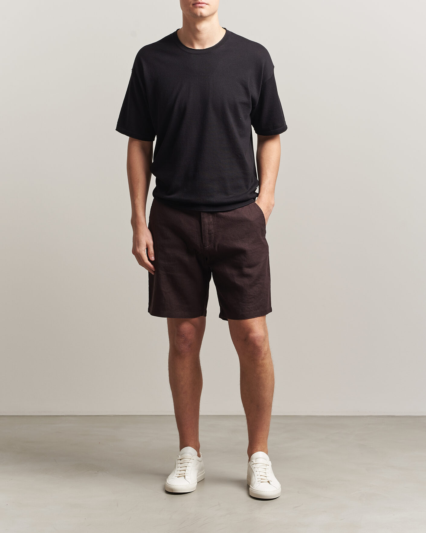 Homme | T-shirts | NN07 | Ryan Cotton/Linen T-Shirt Black